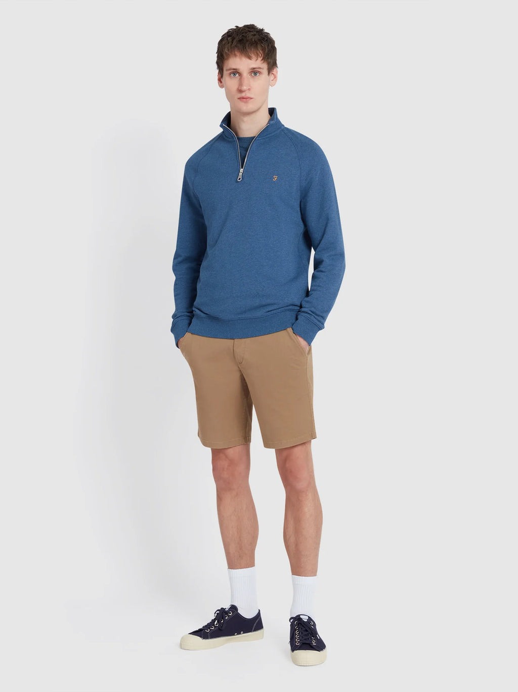 Mens Beige Hawk Twill Short