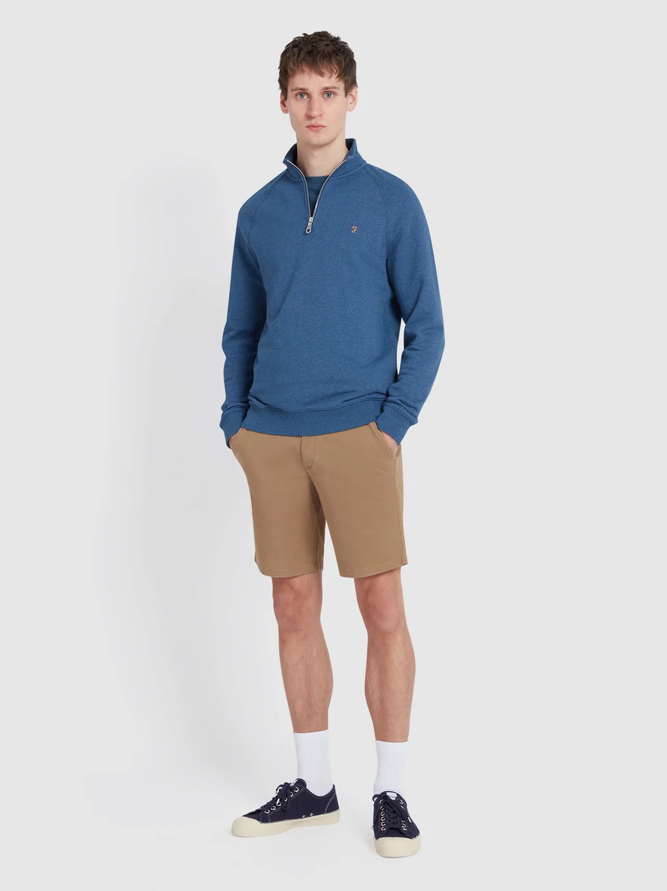 Mens Beige Hawk Twill Short