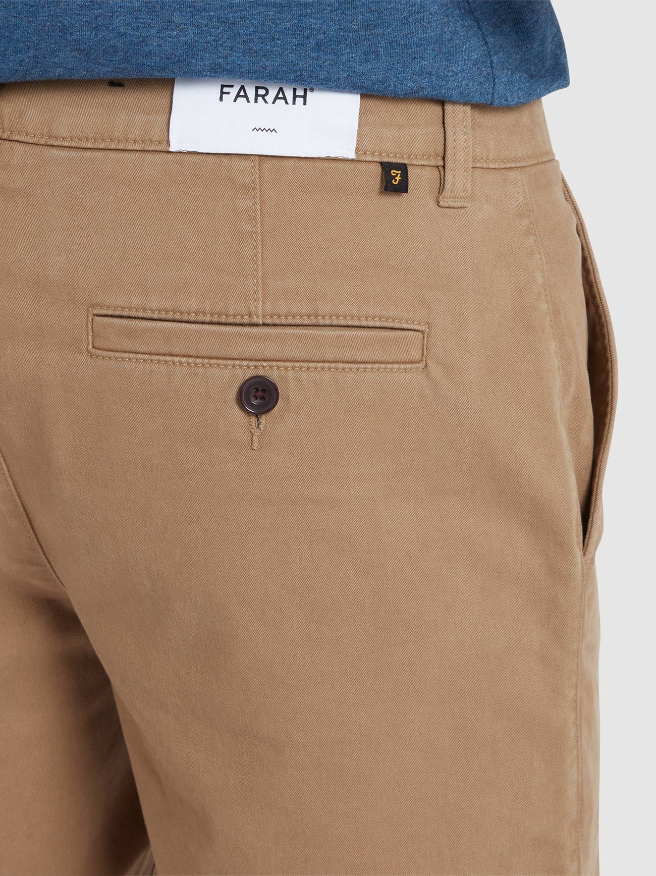 Mens Beige Hawk Twill Short