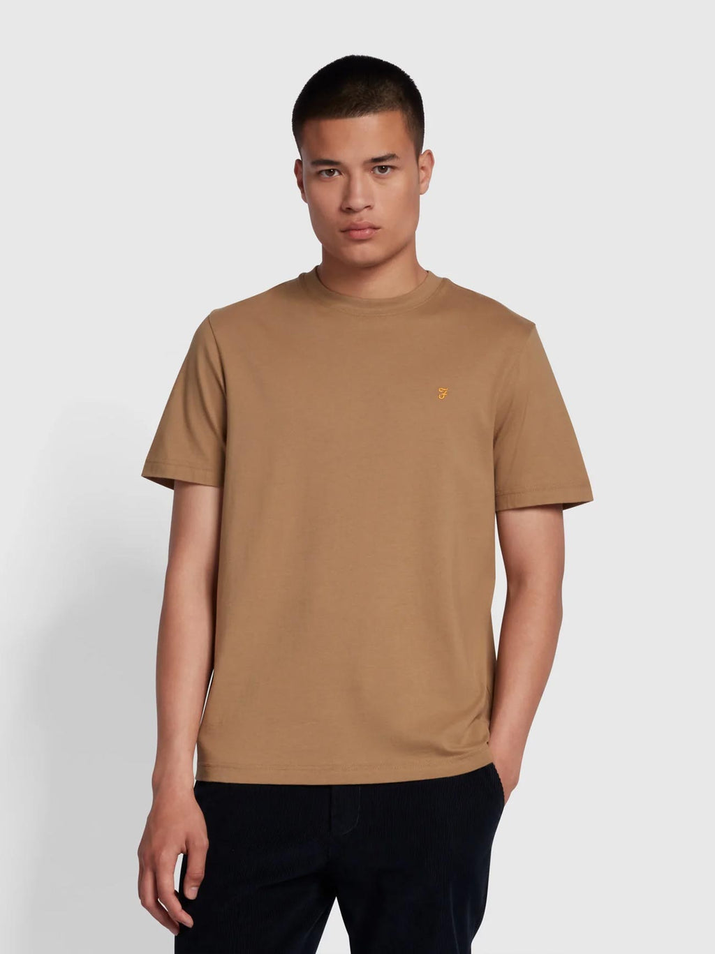 Mens Beige Danny Regular T-Shirt