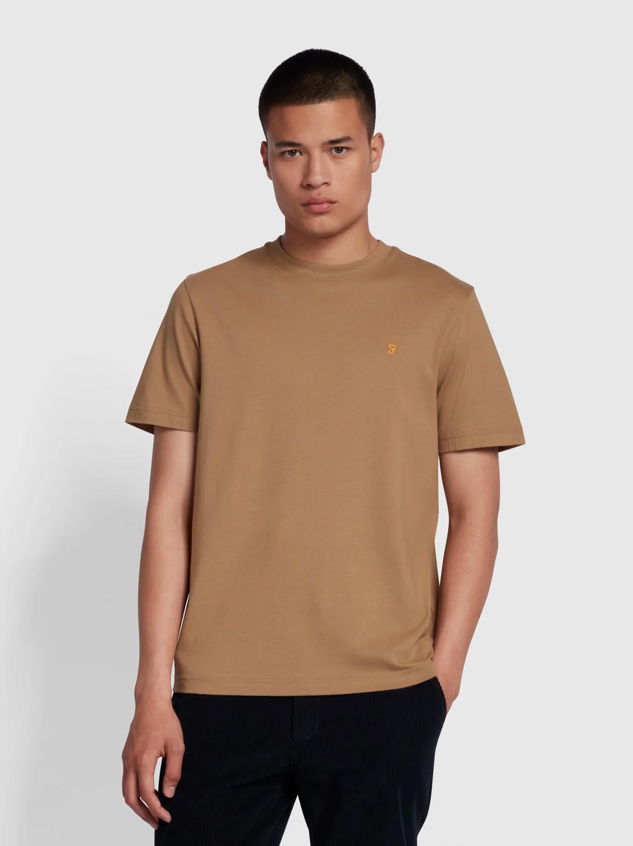 Mens Beige Danny Regular T-Shirt