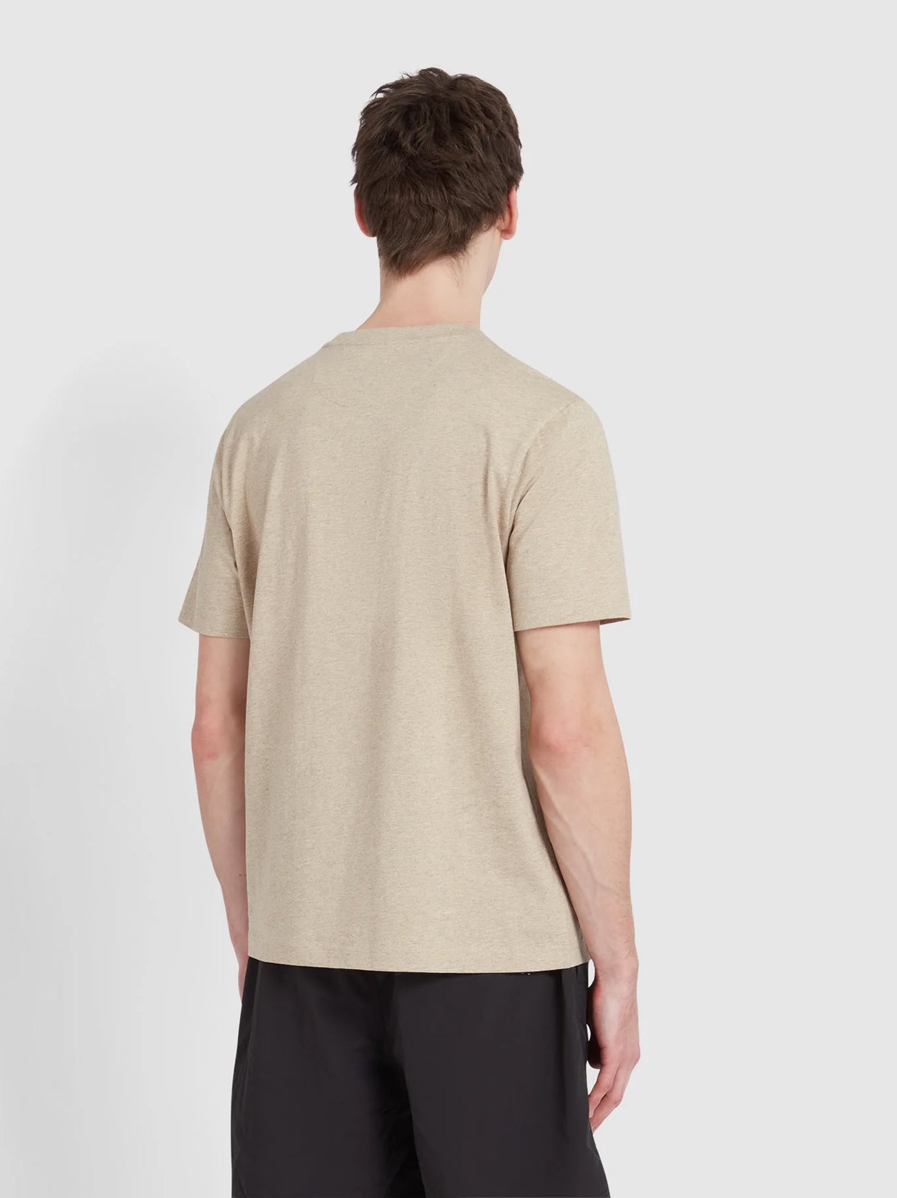 Mens Hazelnut Marl Danny Regular Fit T-Shirt