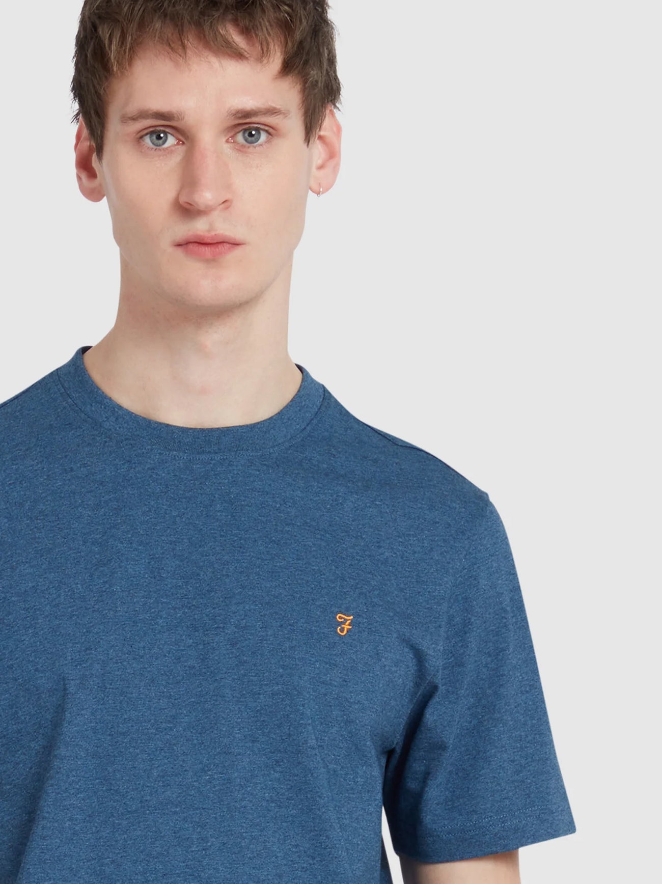 Mens Cold Metal Marl Danny Regular Fit T-Shirt