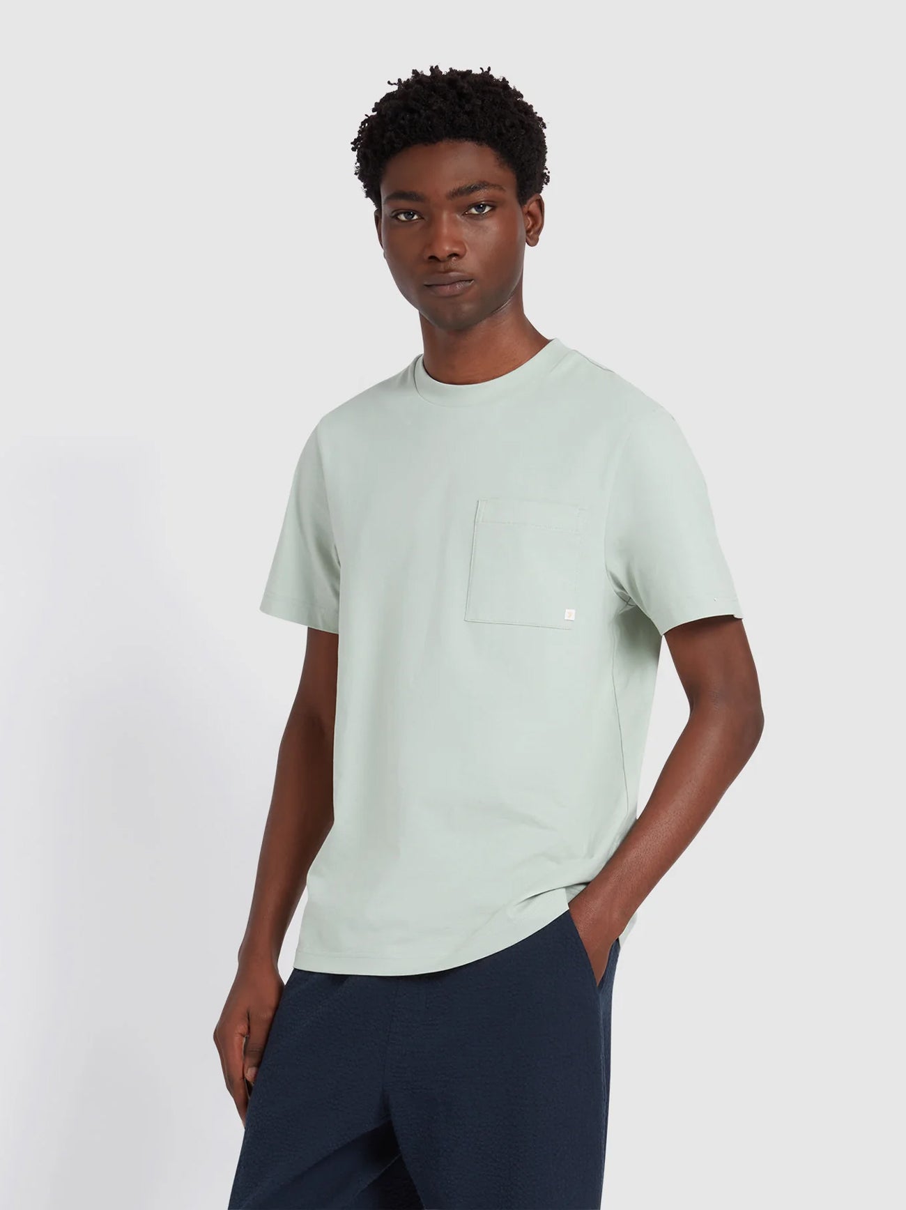 Mens Grove Green Stacy Pocket T-Shirt