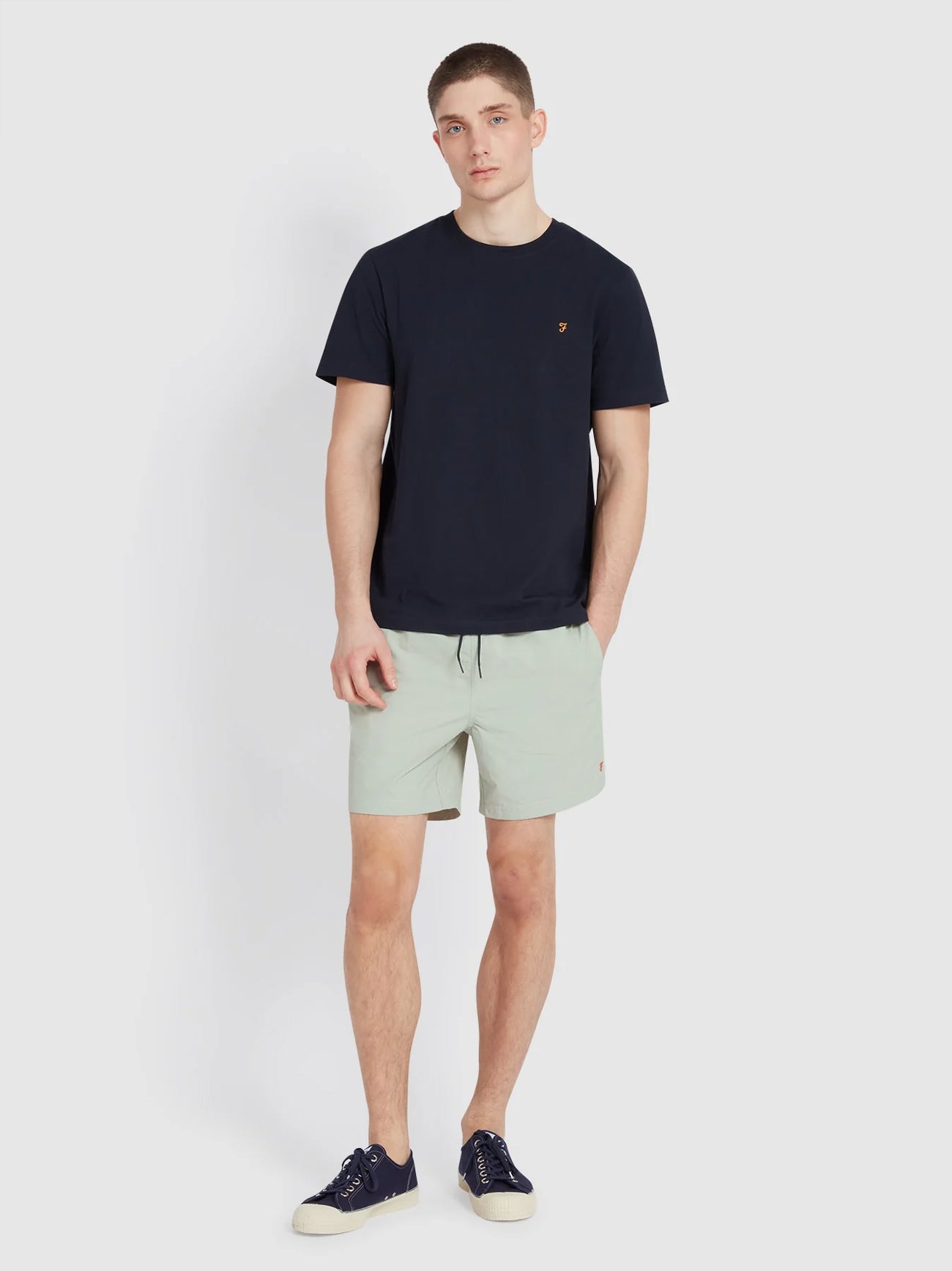 Mens Grove Green Colbert Plain Swim Short