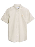 Mens Ecru Brewer Short Sleeve Shirt