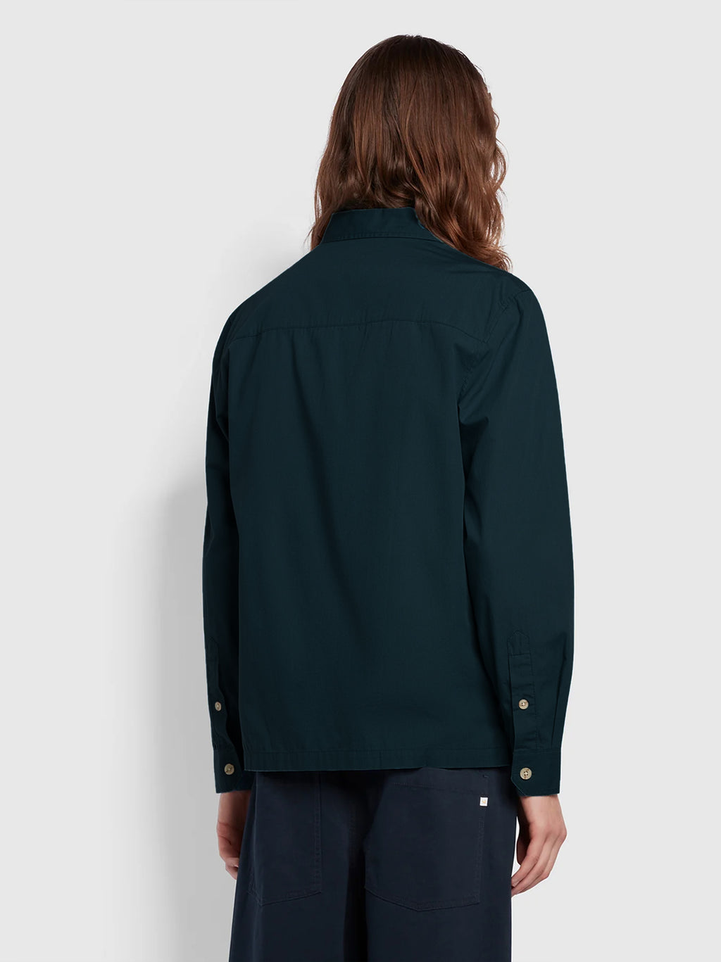 True Navy Rockfield Poplin Overshirt