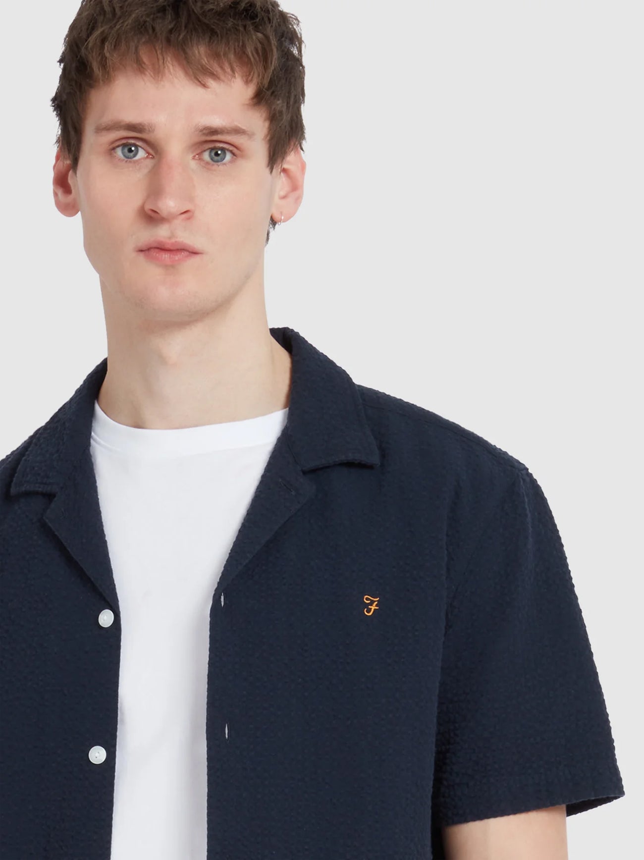 Mens True Navy Rutherford Revere Shirt