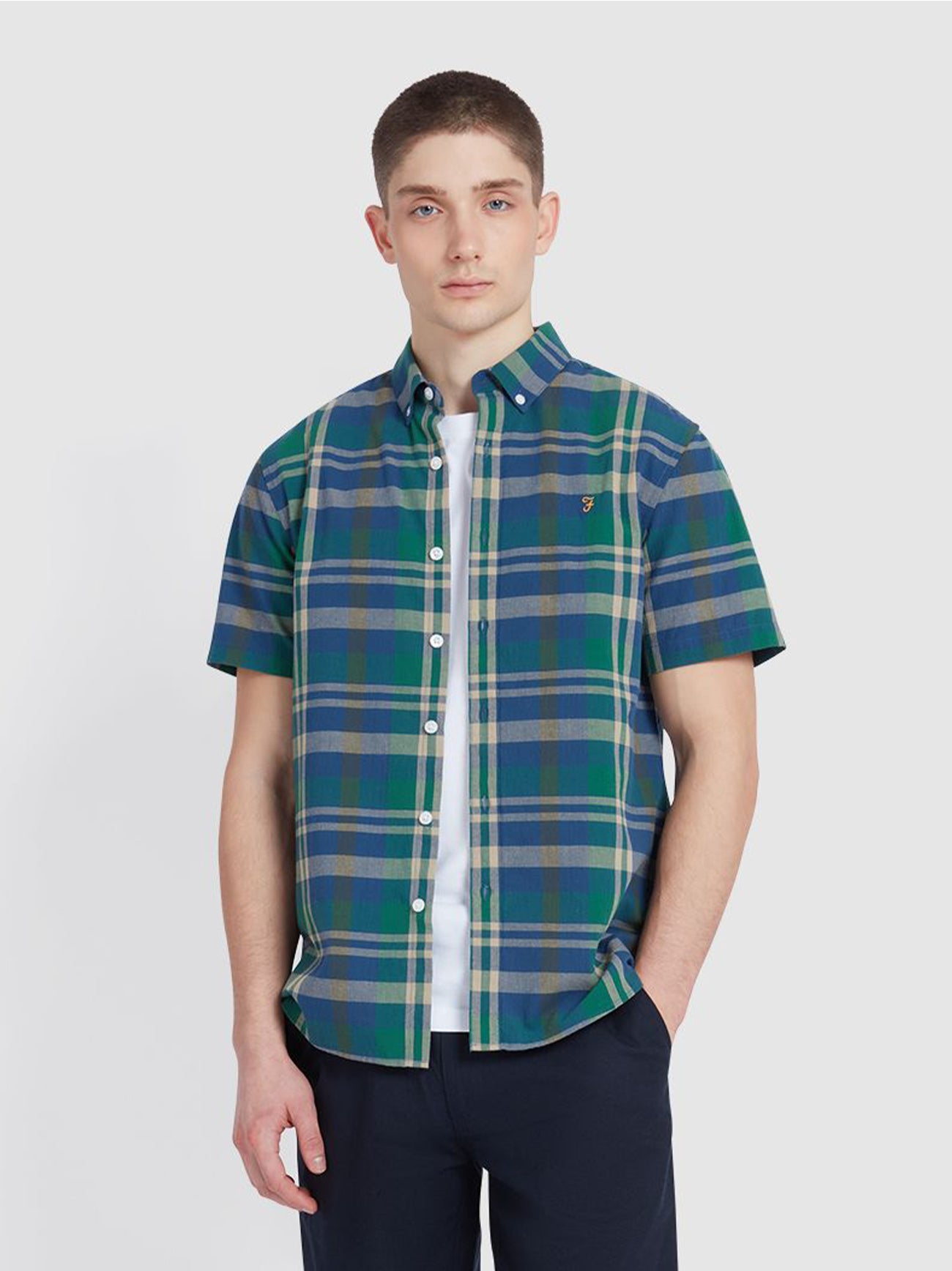 Mens Cold Metal Wylan Checkered Shirt