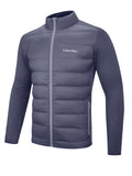 Mens Urban Quilted Full Zip Hybrid Jacket