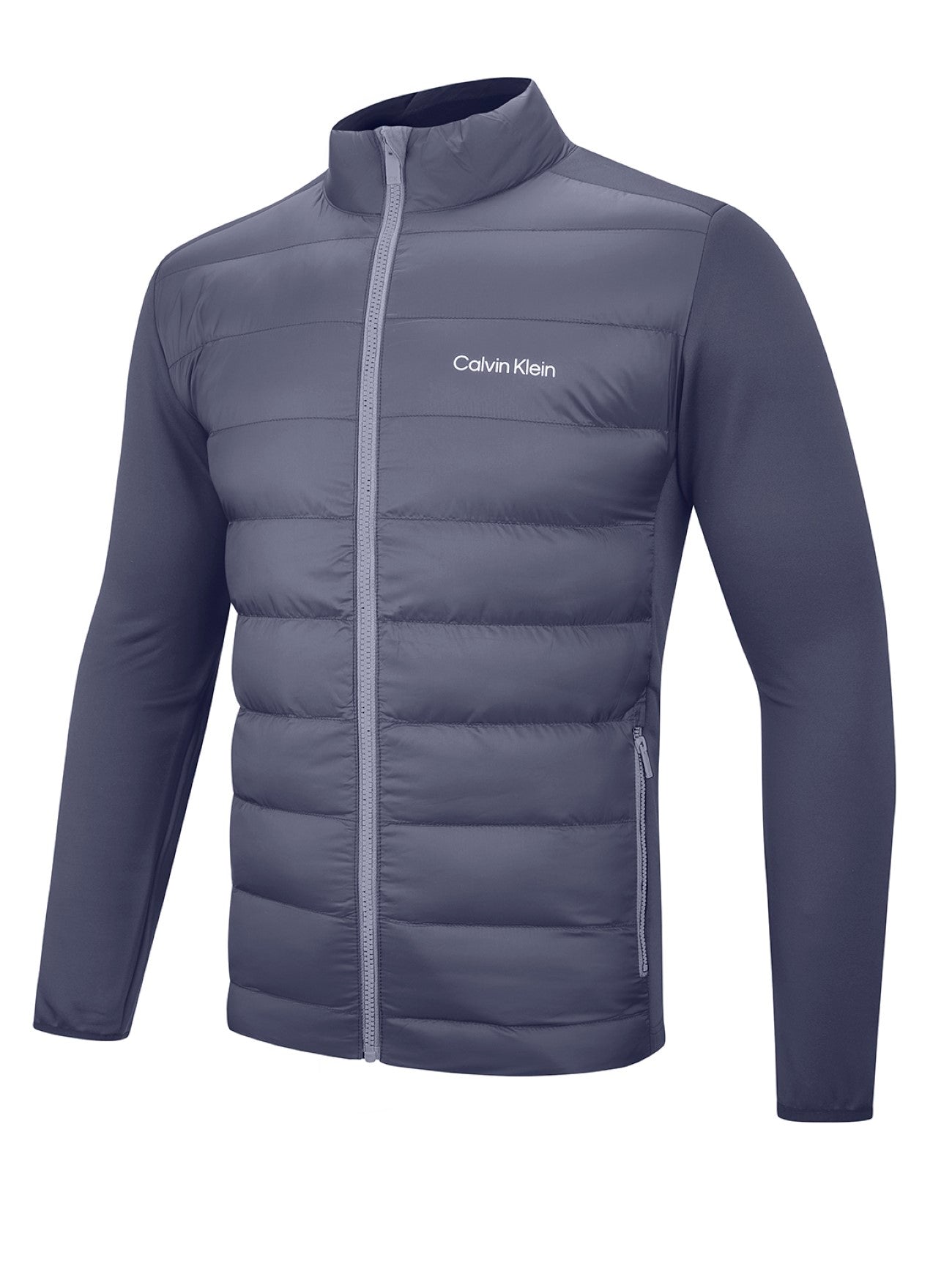 Mens Urban Quilted Full Zip Hybrid Jacket