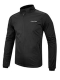Mens Black Full Zip Waterproof Jacket