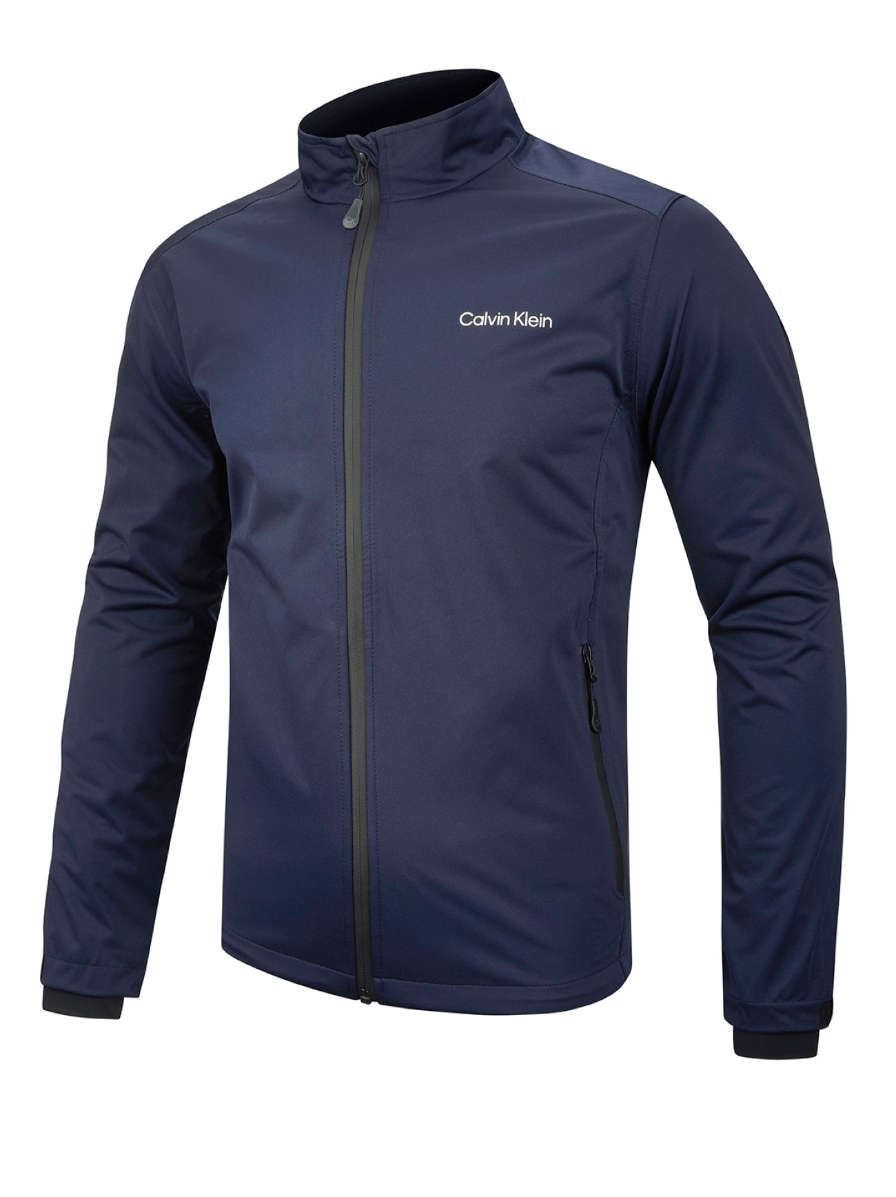 Mens Navy Full Zip Waterproof Jacket