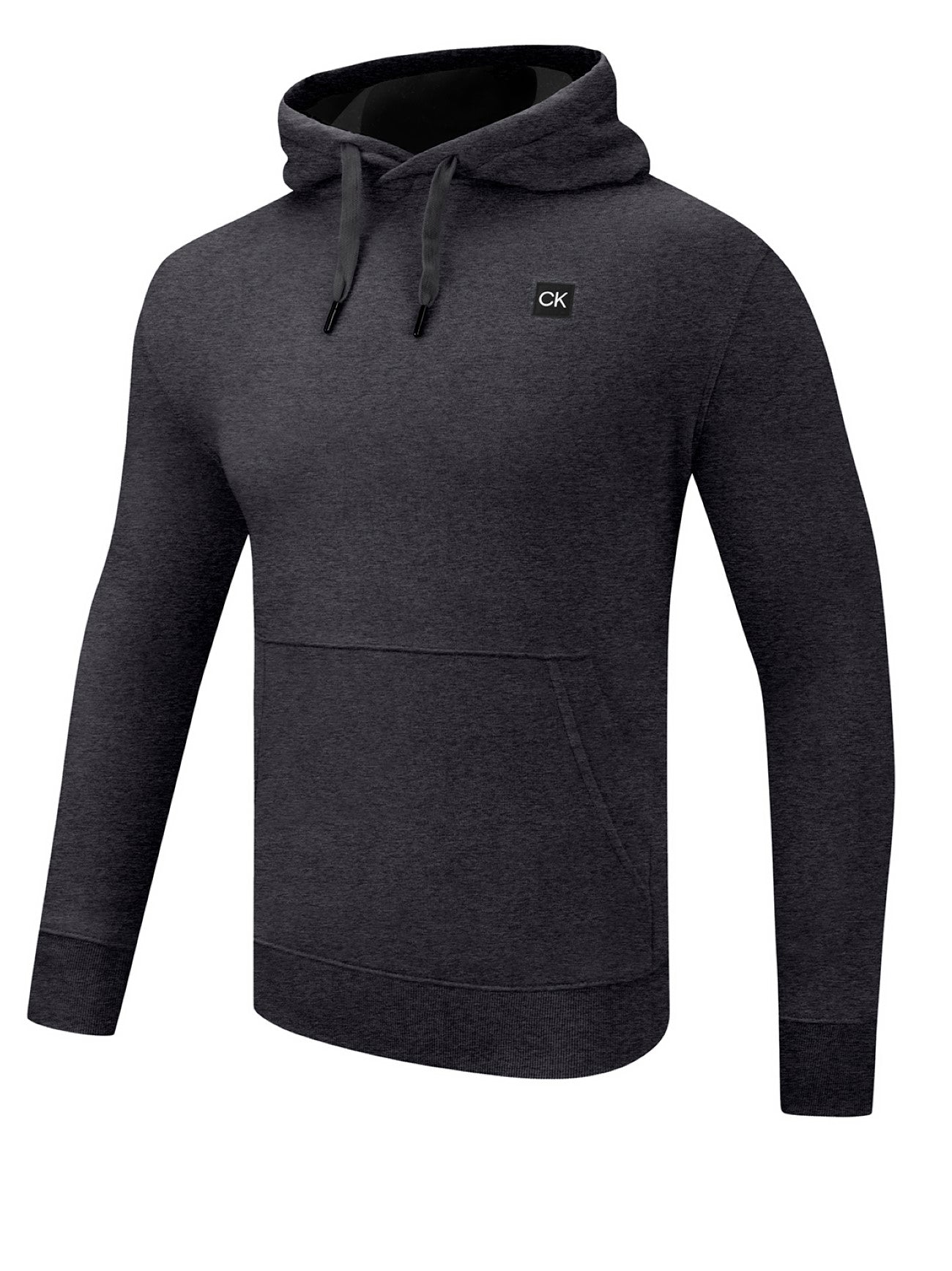 Mens Charcoal Marl Fleece Lined Supersoft Hoodie