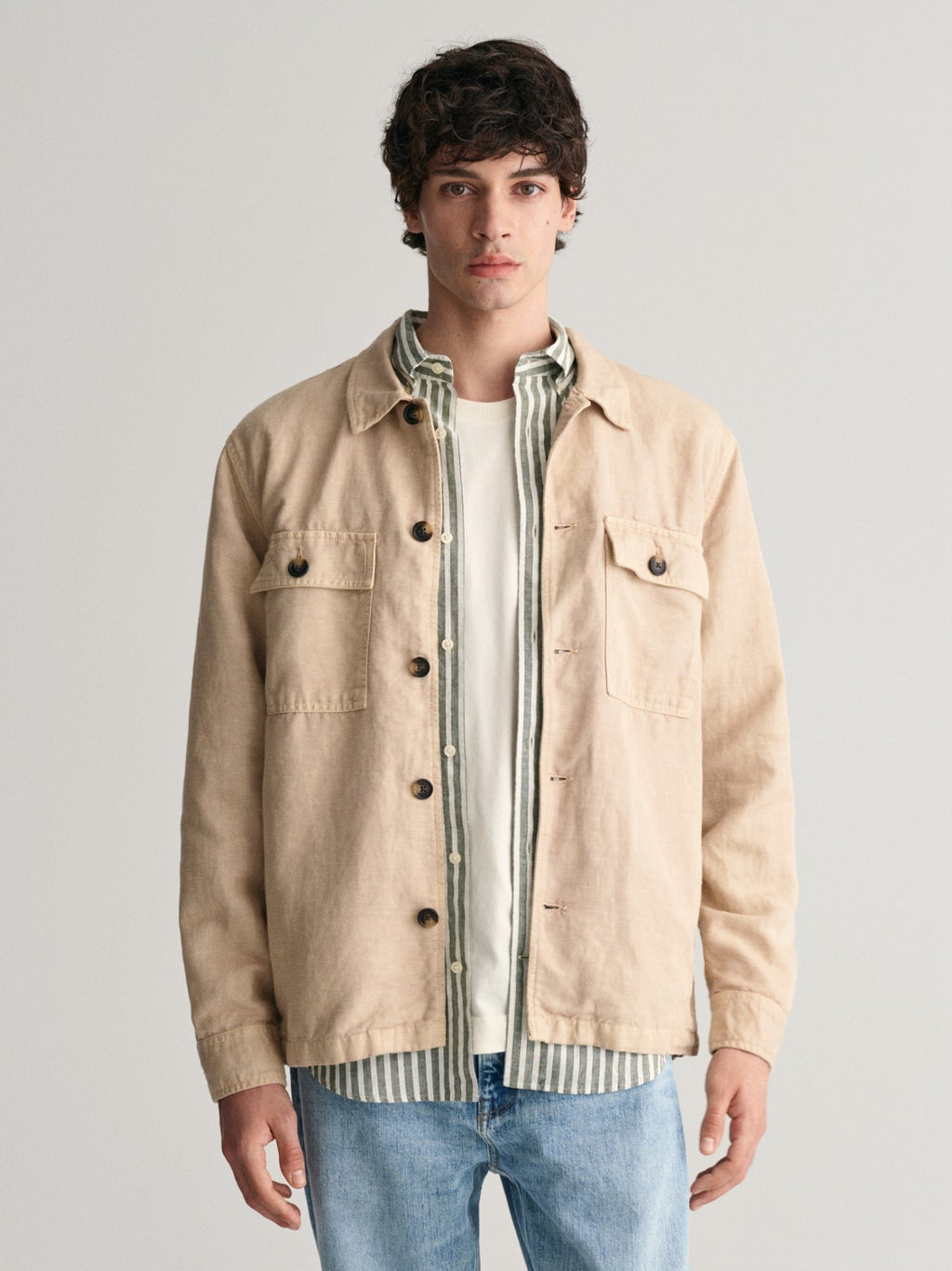 Mens Dry Sand Twill Overshirt