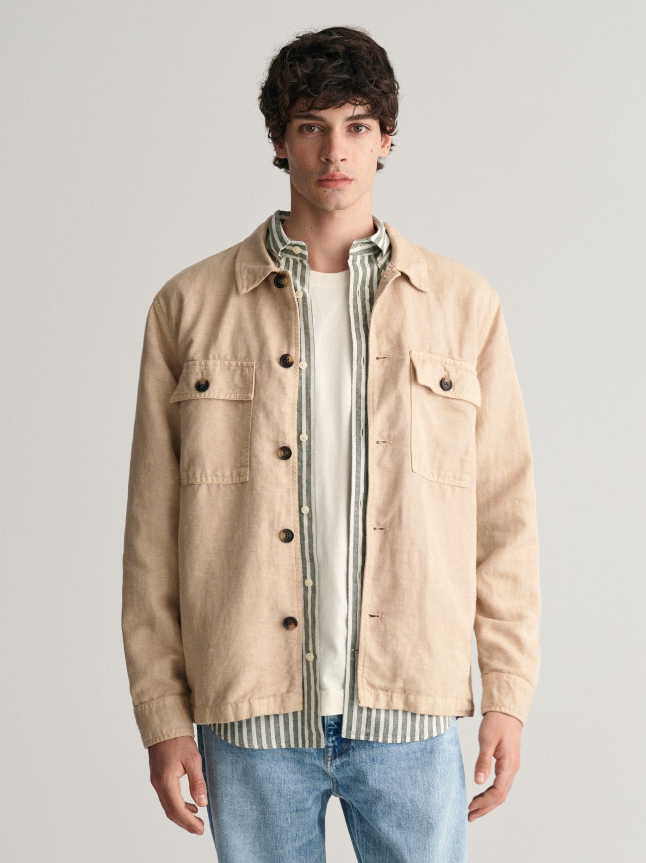 Mens Dry Sand Twill Overshirt