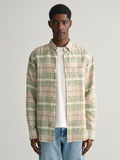 Mens Dry Sand Linen Madras Shirt