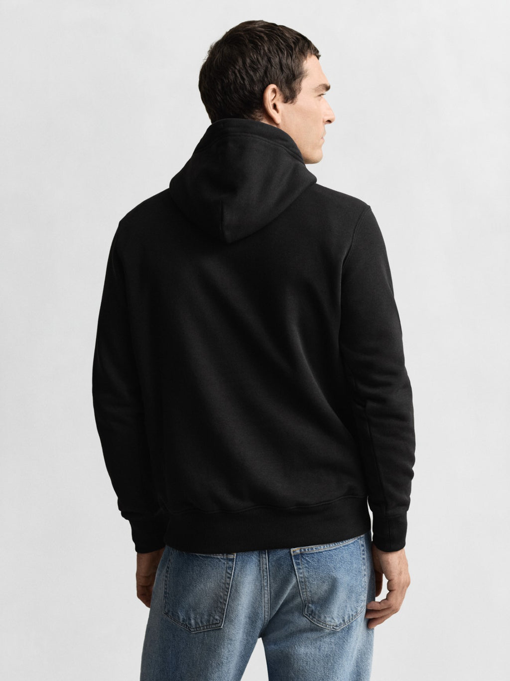 Mens Black Shield Hoodie