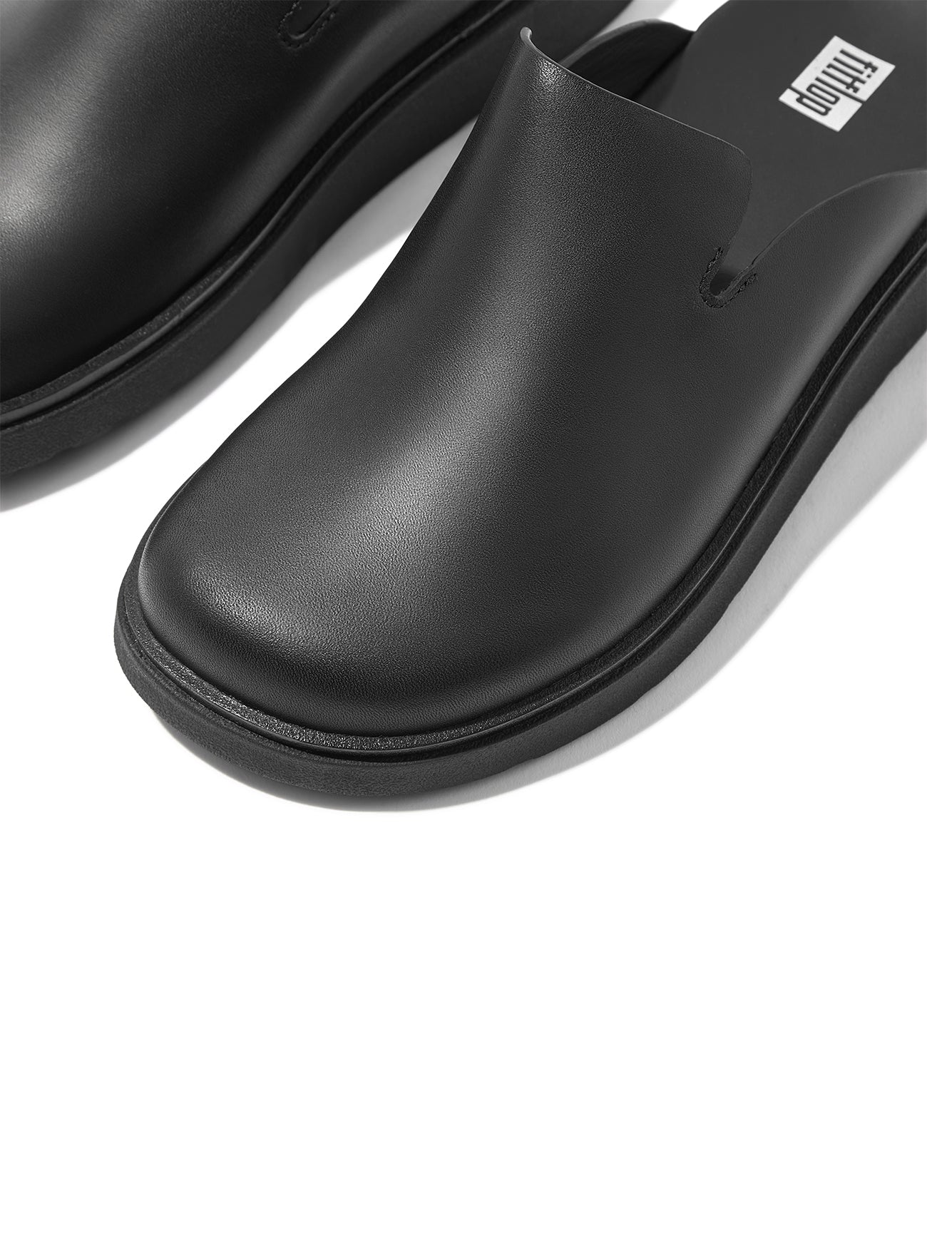 Womens All Black Gen-FF Leather Mule