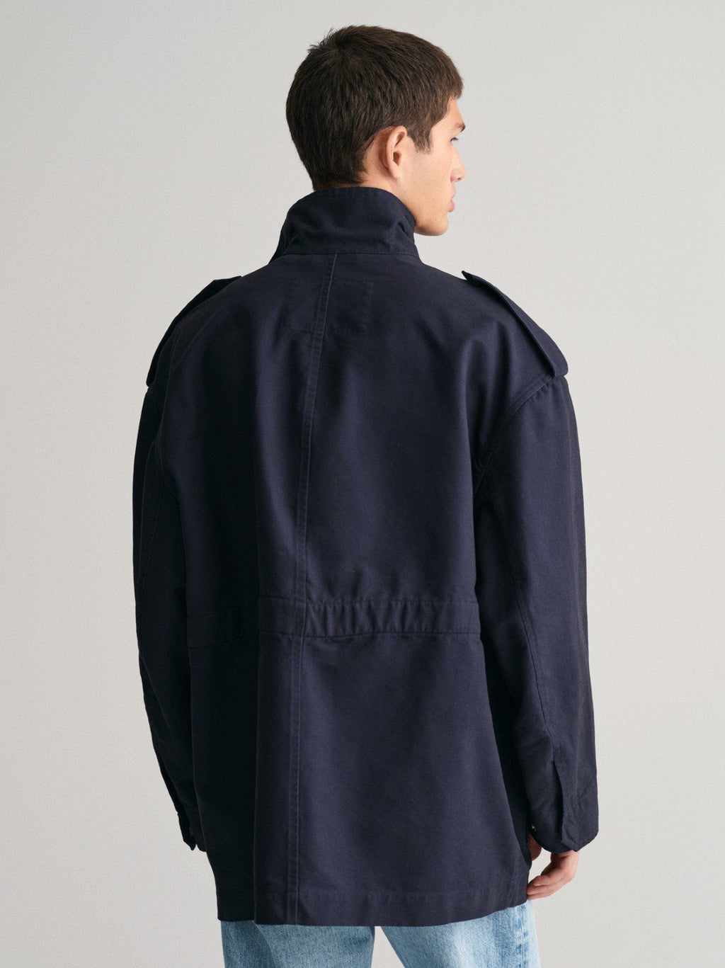 Mens Evening Blue Cotton Field Jacket