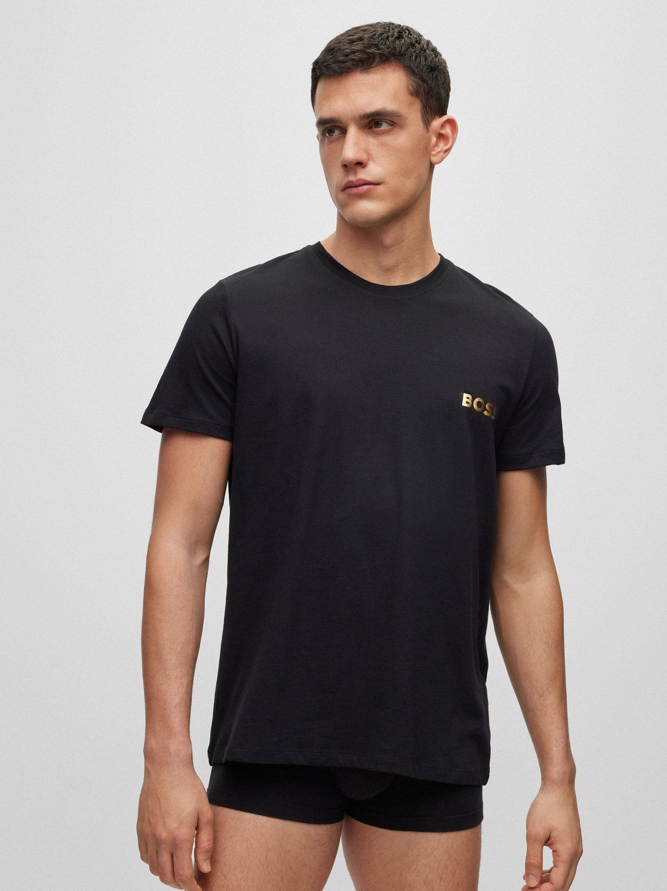 Mens Black T-Shirt & Trunk Gift Set