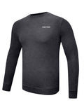 Mens Charcoal Marl Supersoft Crew Neck Cotton Sweatshirt