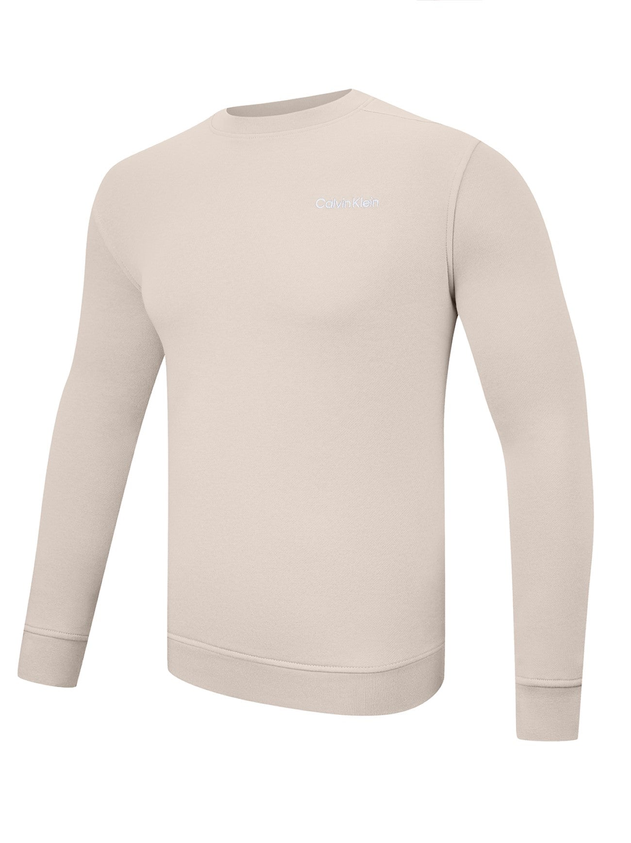 Mens Sandstone Supersoft Crew Neck Cotton Sweatshirt