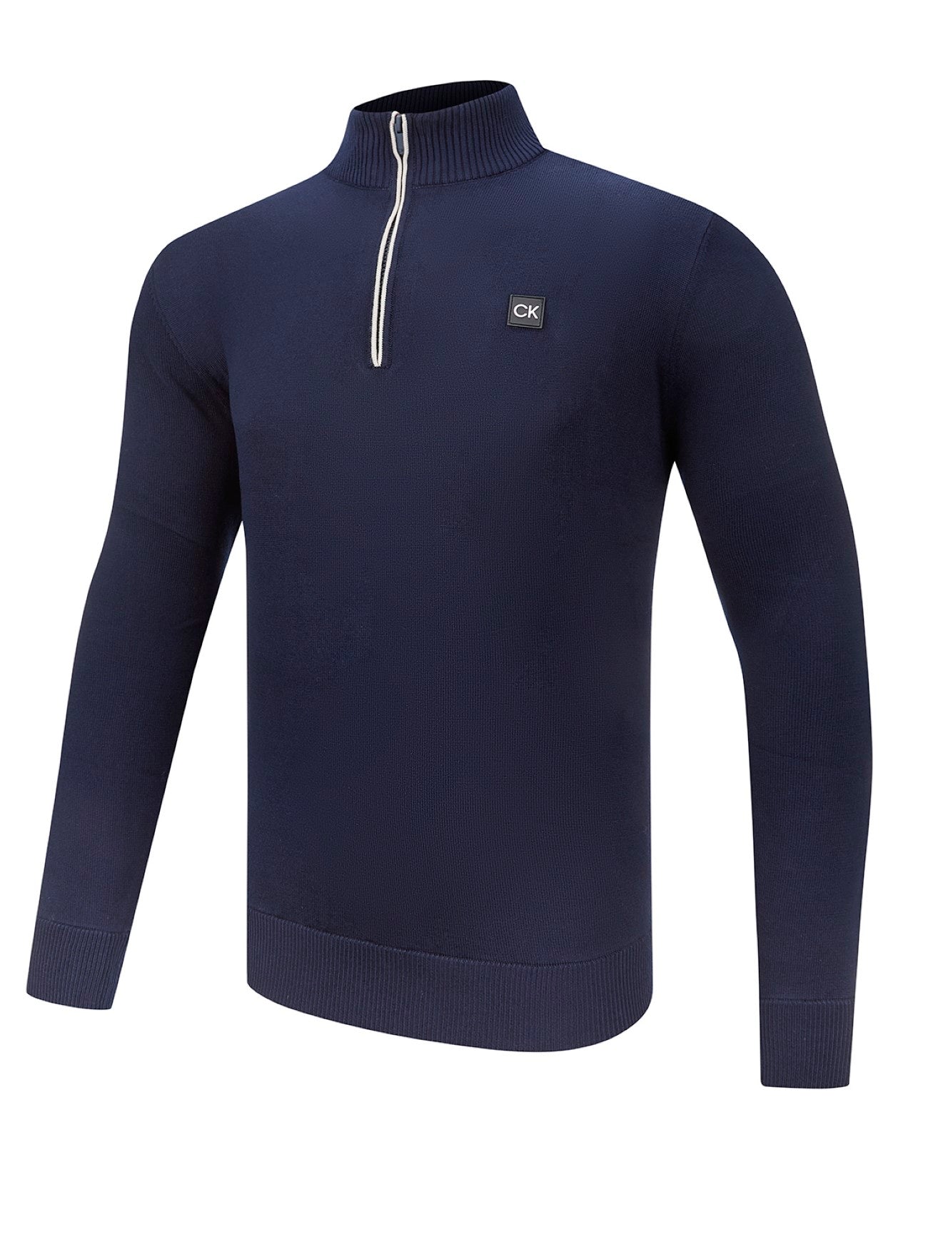 Mens Navy Quarter Zip Sweatshirt