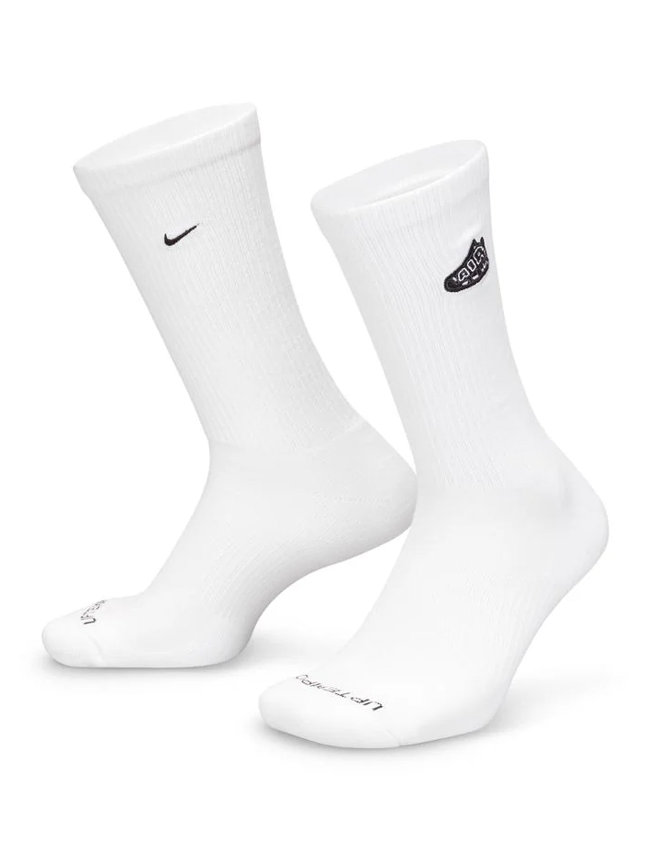 Mens White Everday Plus Cushioned Sock
