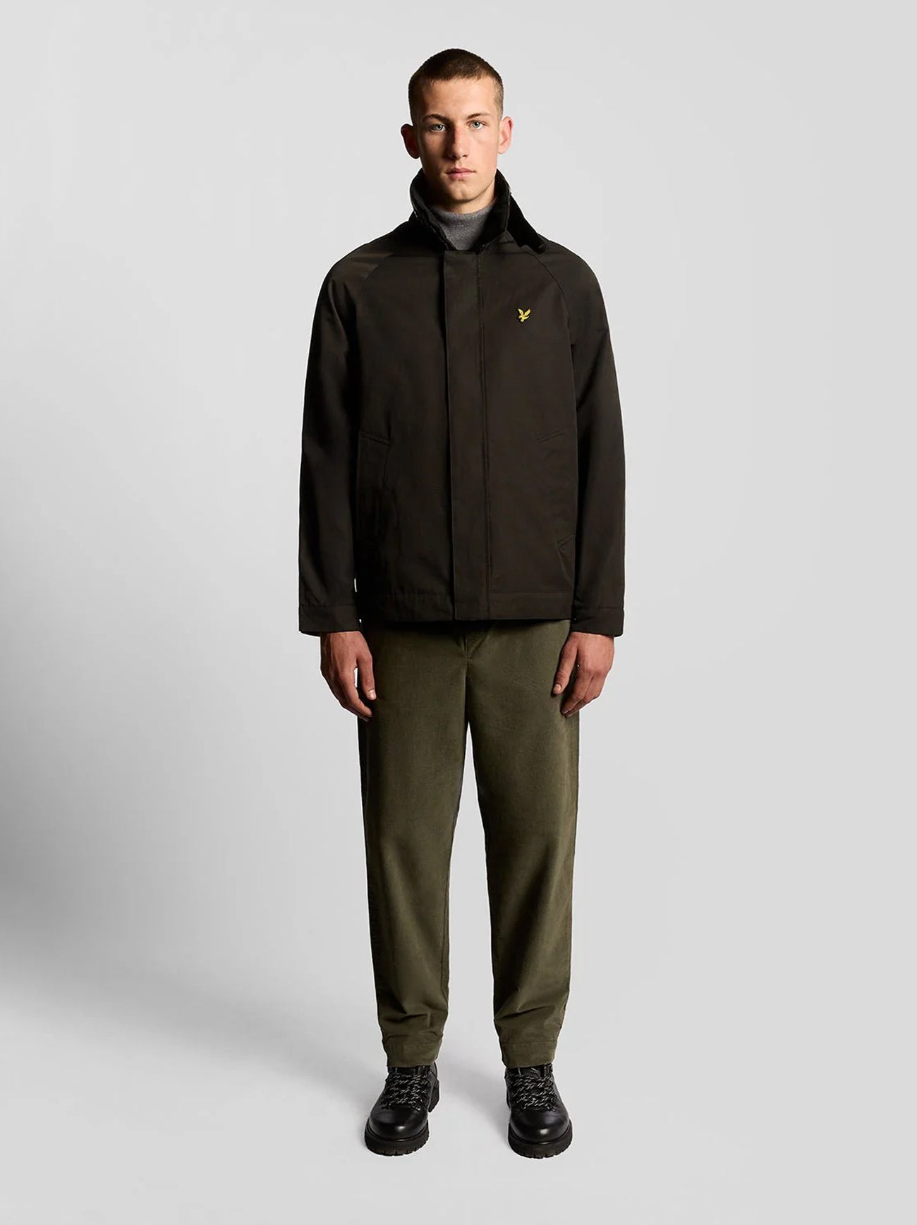 Mens Jet Black Hunting Jacket