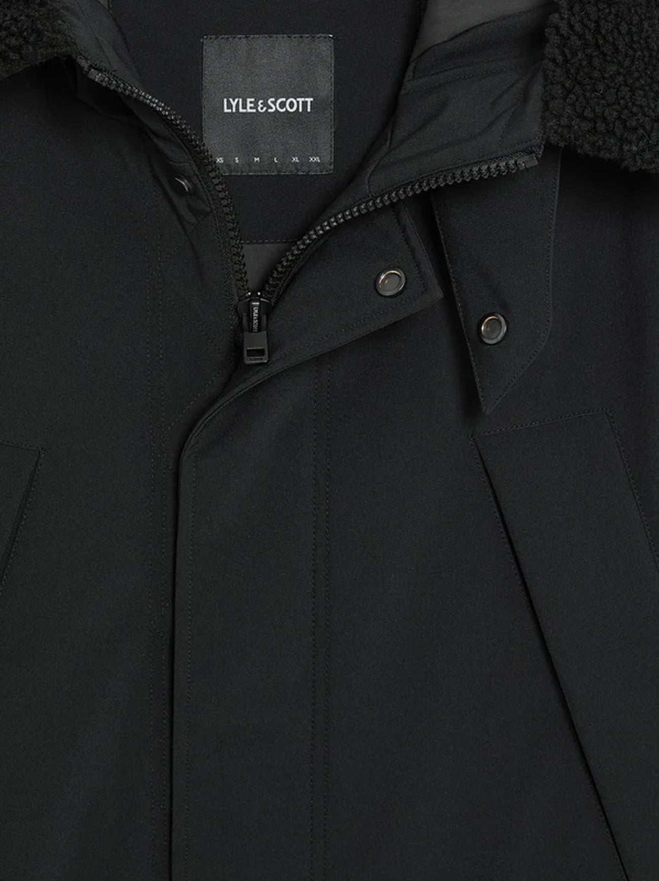 Mens Jet Black Cold Weather Parka