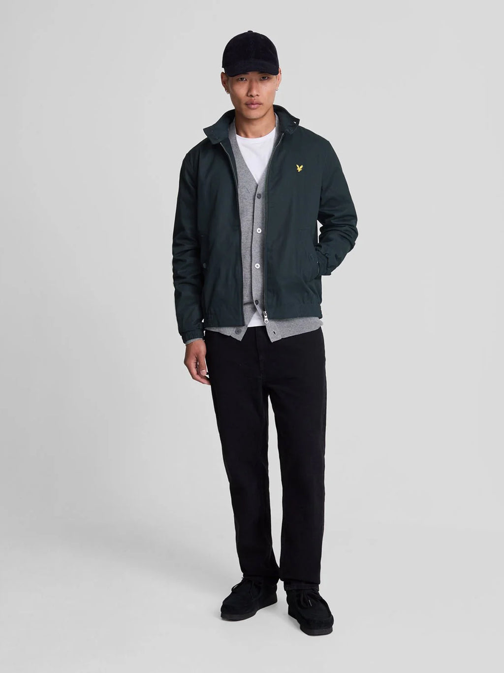 Mens Dark Navy Harrington Jacket
