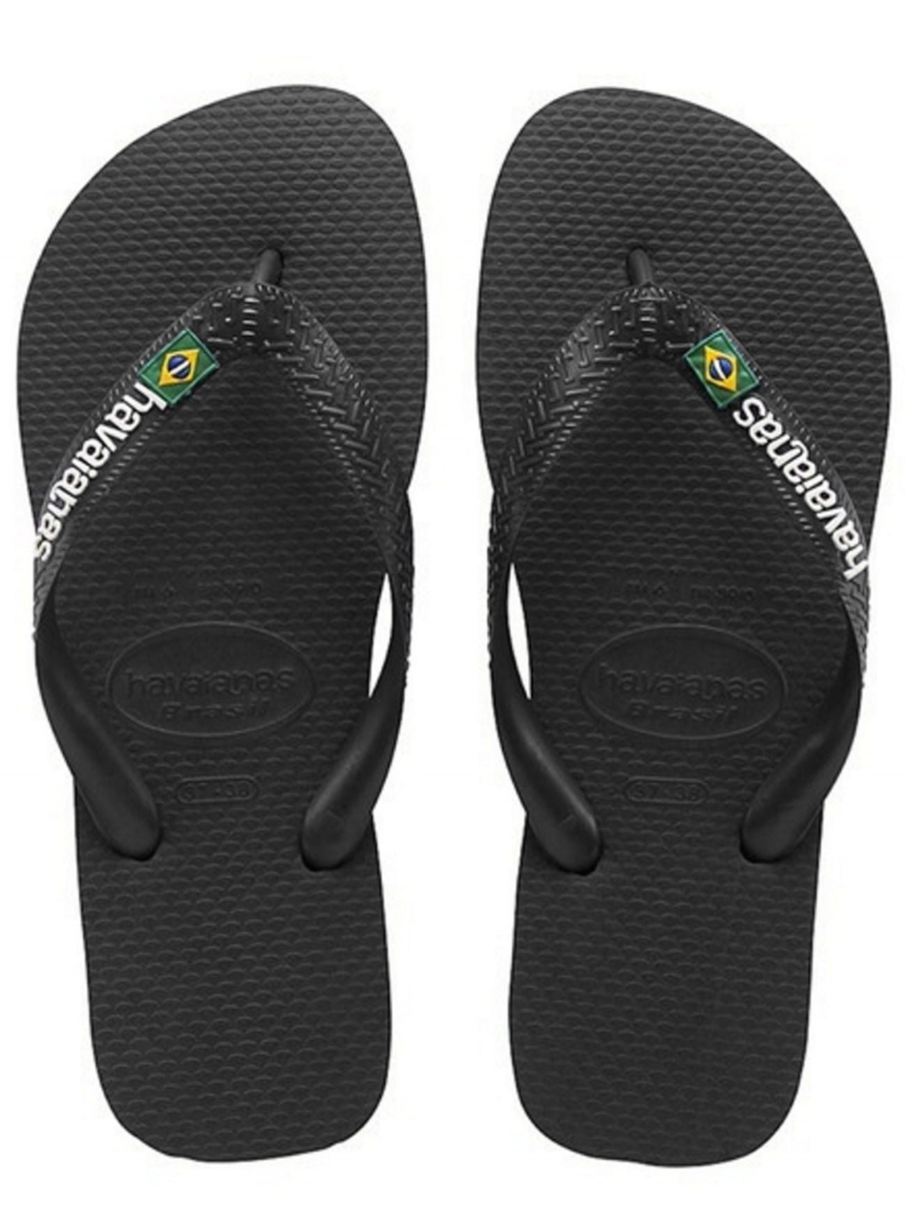 Unisex Black Logo Brasil Slide