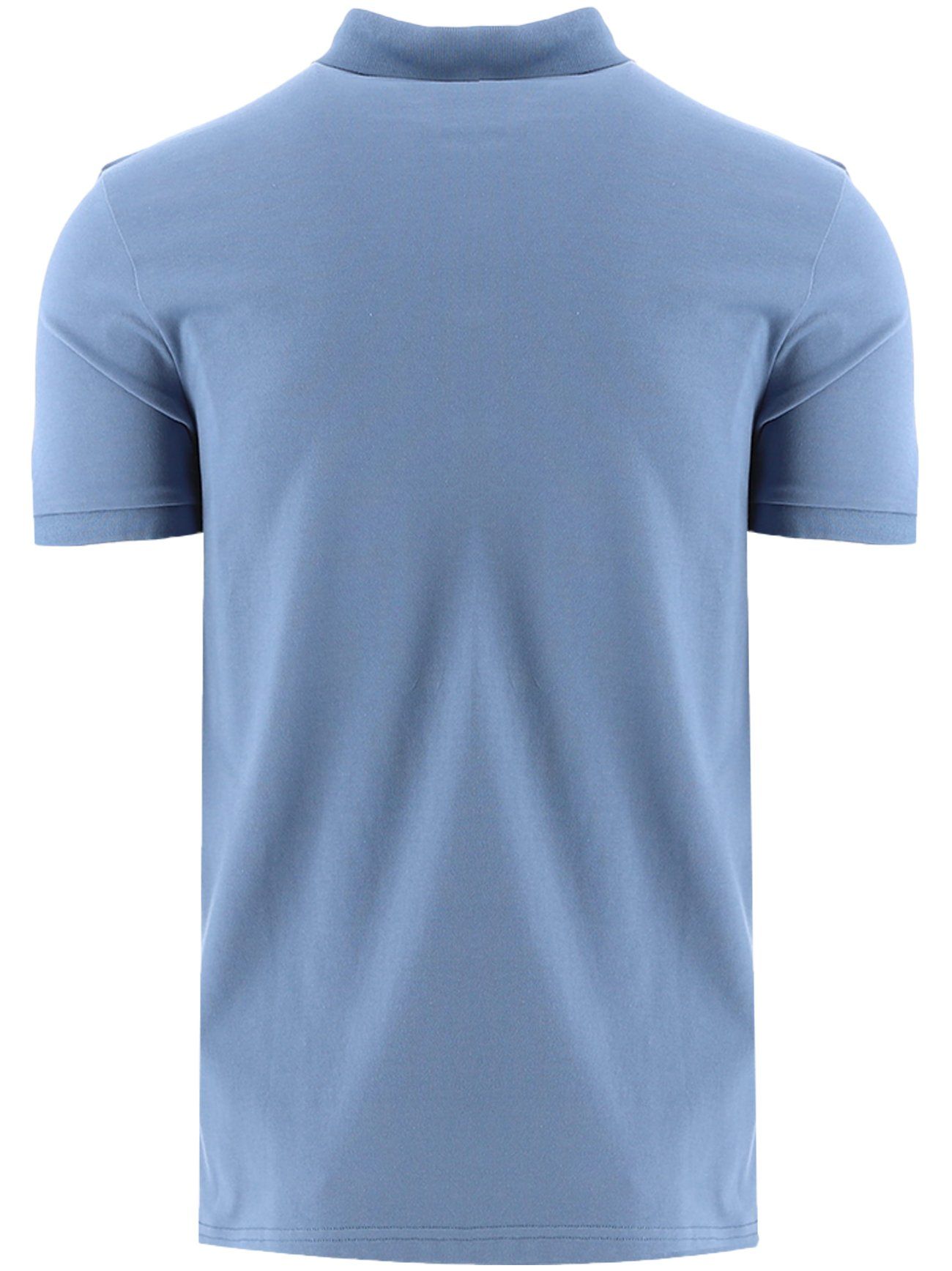 Mens Open Blue Passenger Polo Shirt