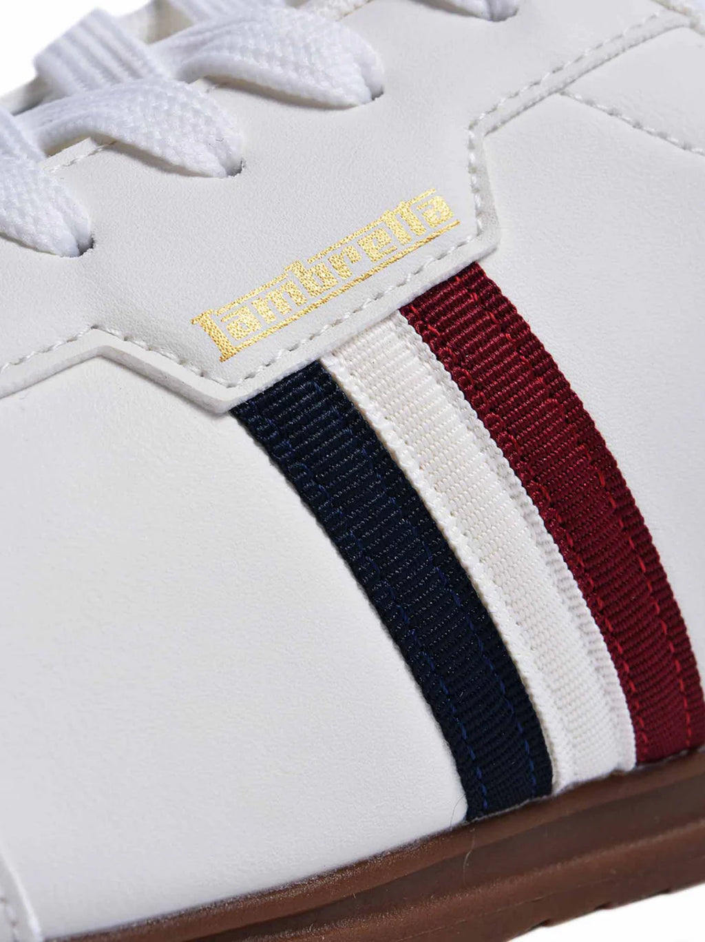 Mens White Navy Red Tackle Trainer