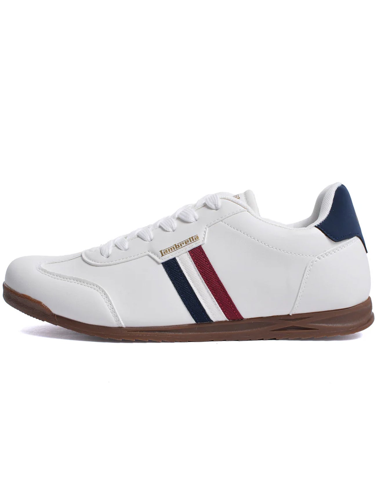 Mens White Navy Red Tackle Trainer