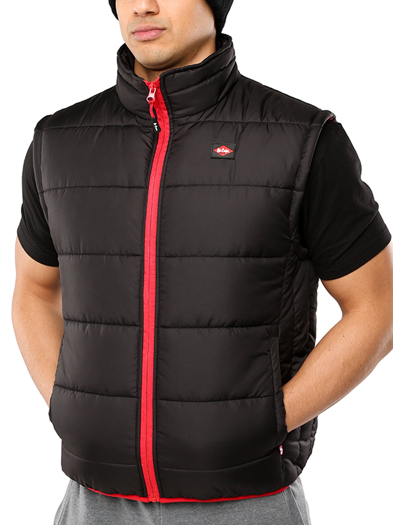 Mens Black Padded Vest