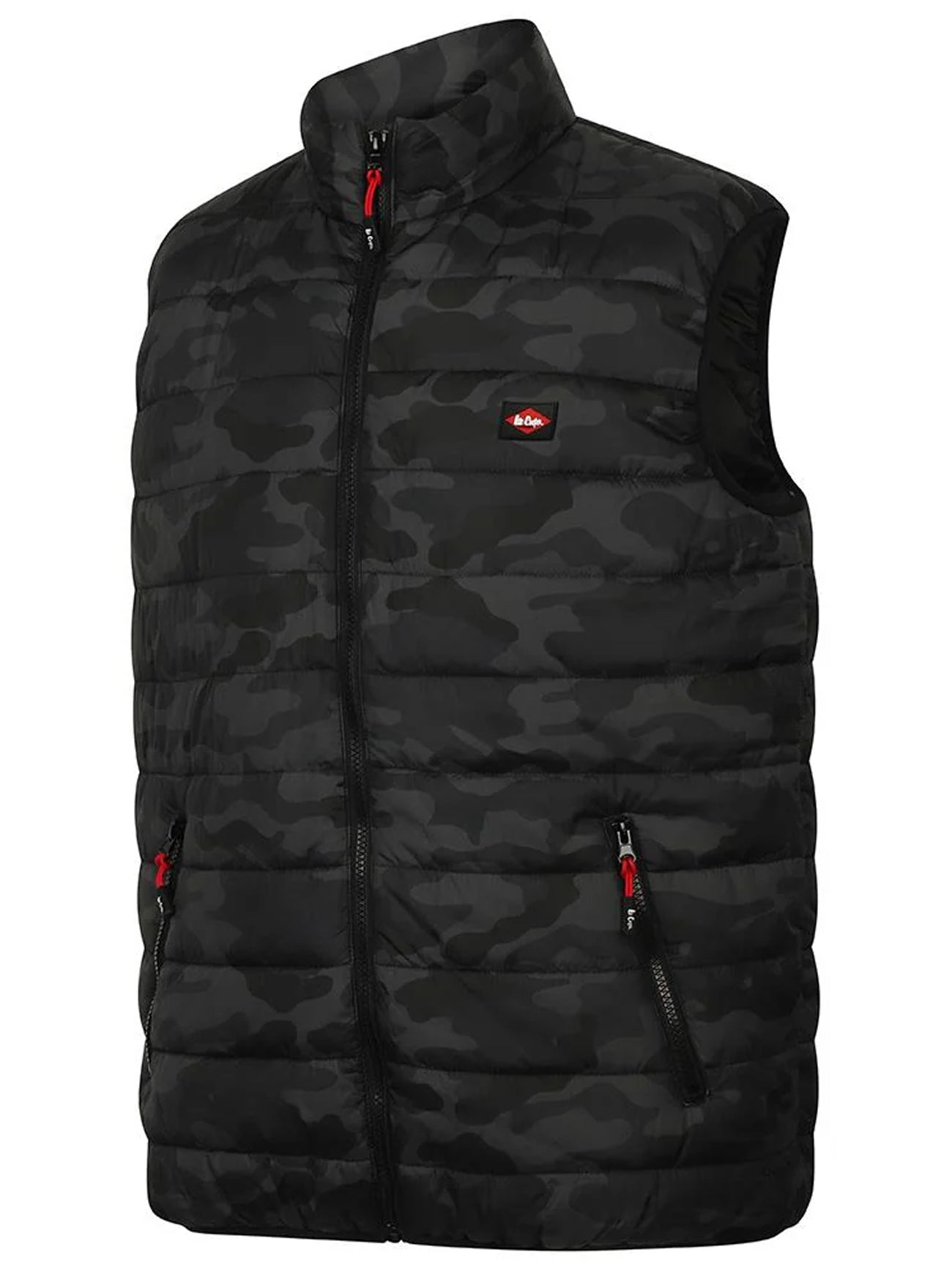 Mens Dark Camo Padded Vest