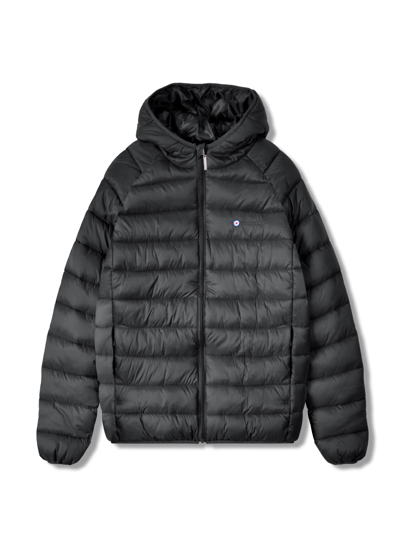 Mens Black Hooded Puffer Jacket