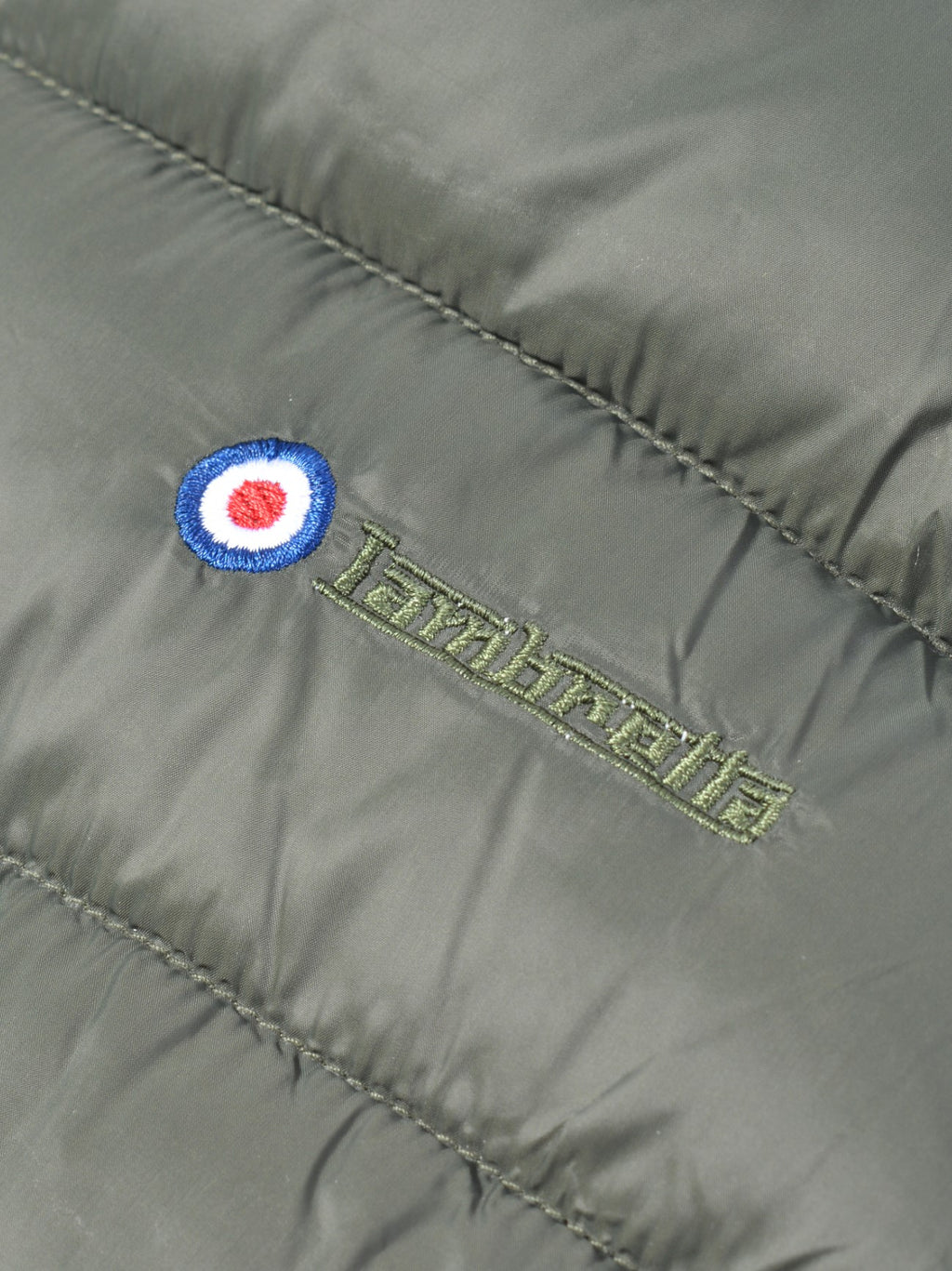 Mens Khaki Hooded Puffer Jacket