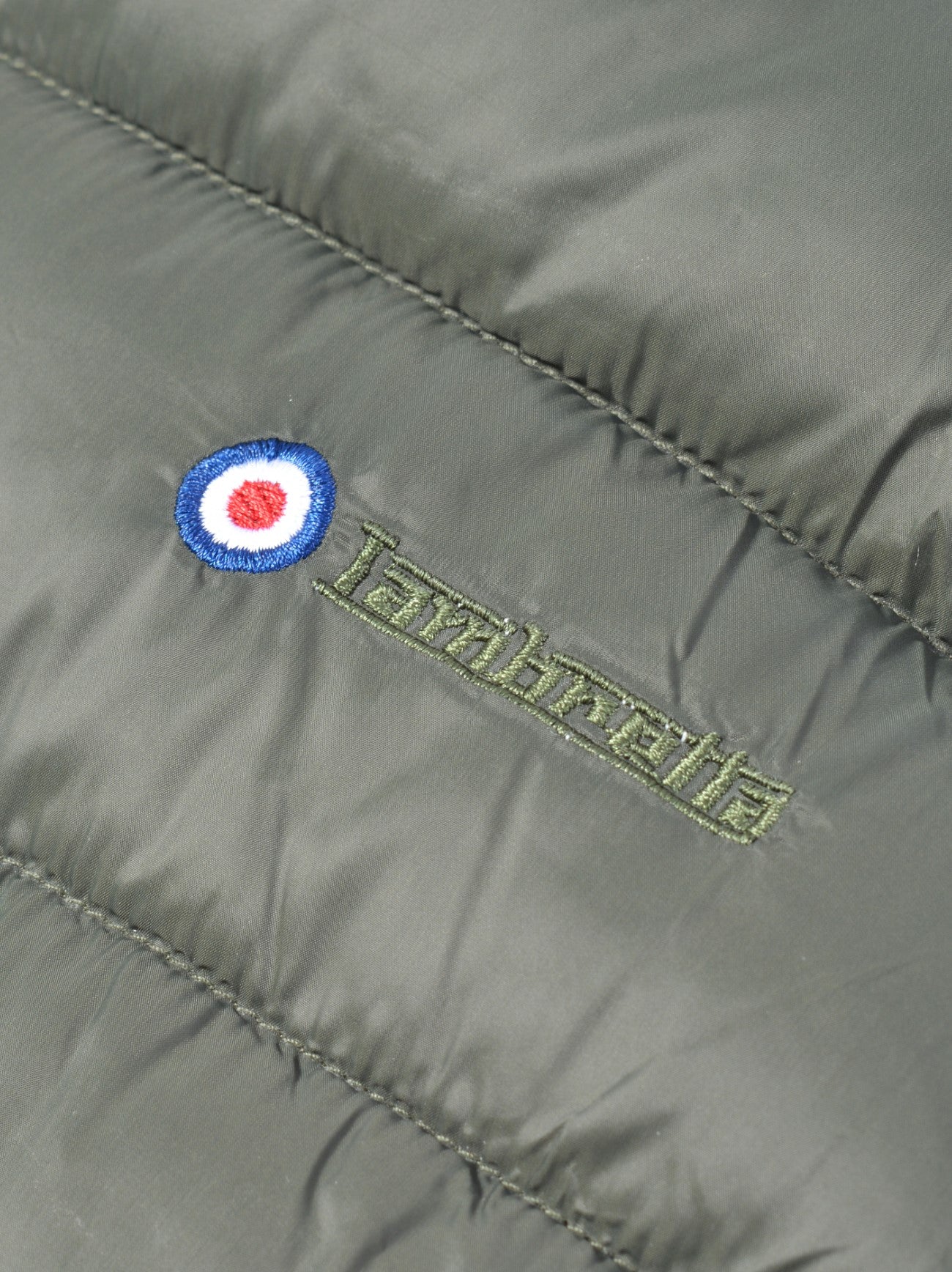 Mens Khaki Hooded Puffer Jacket