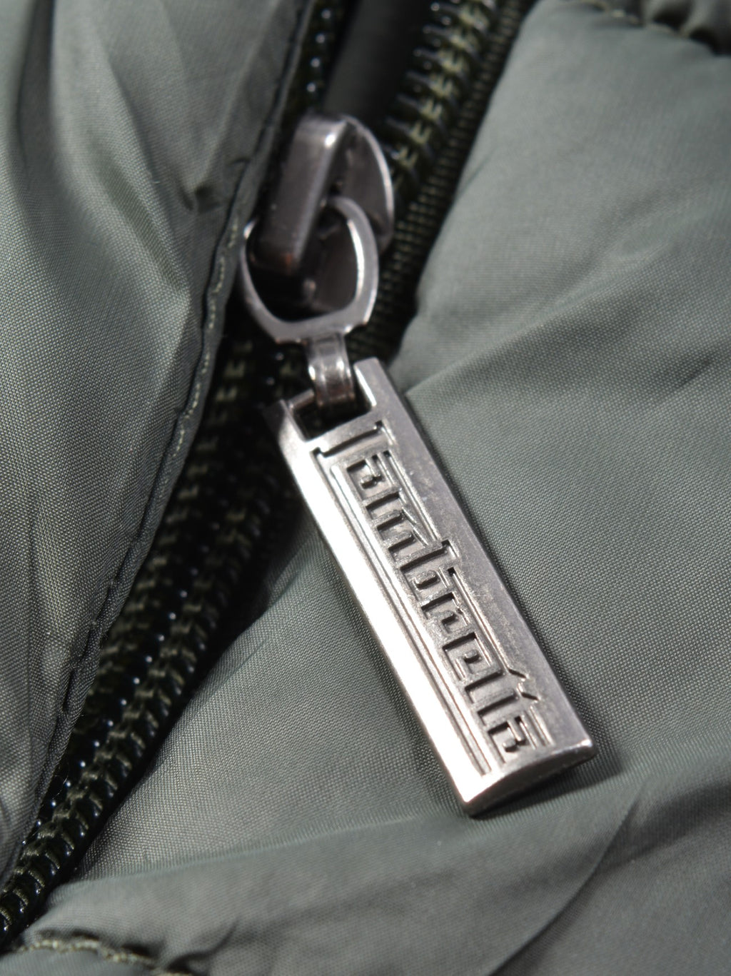 Mens Khaki Hooded Puffer Jacket