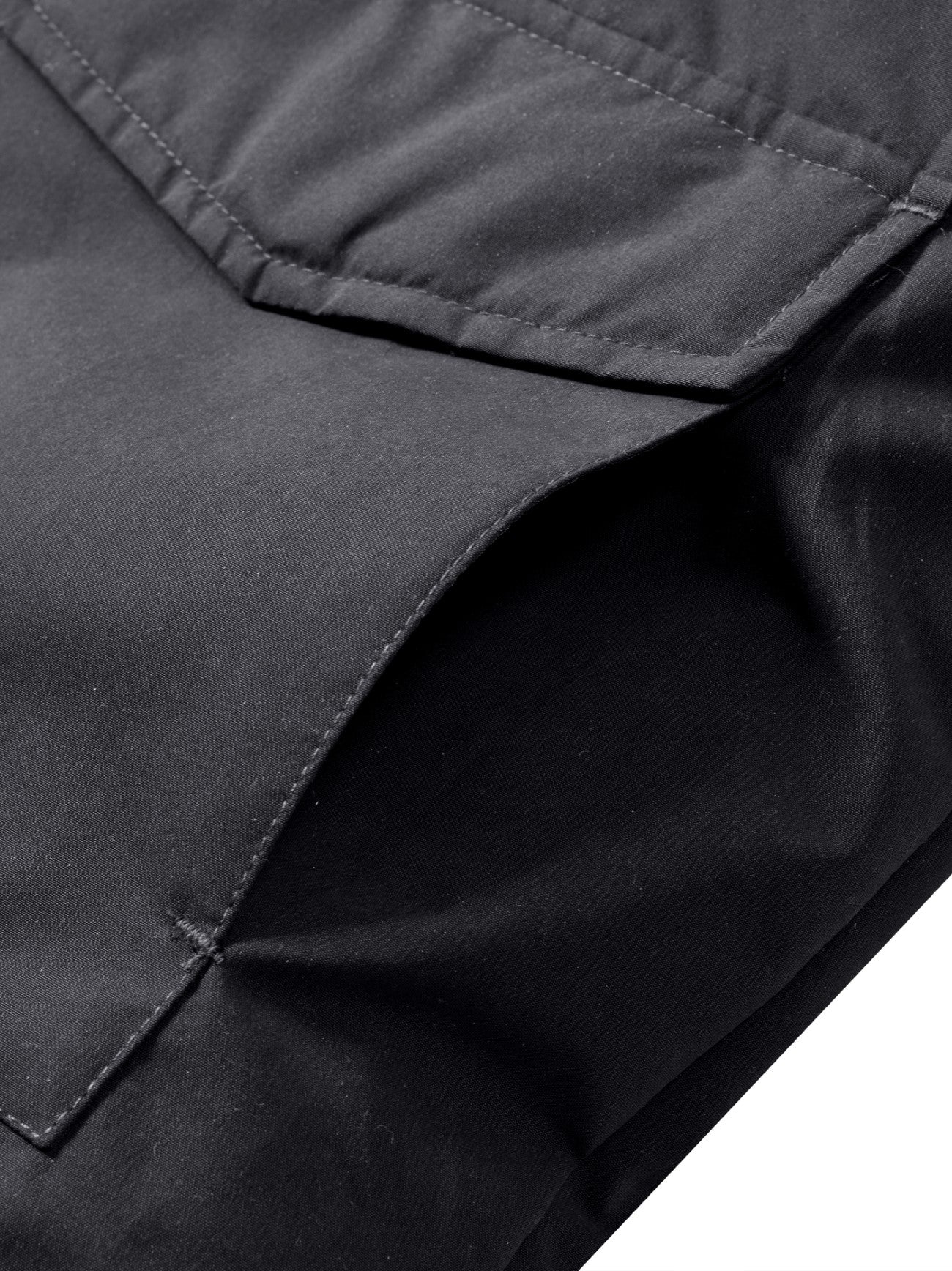 Mens Black Hooded Padded Jacket