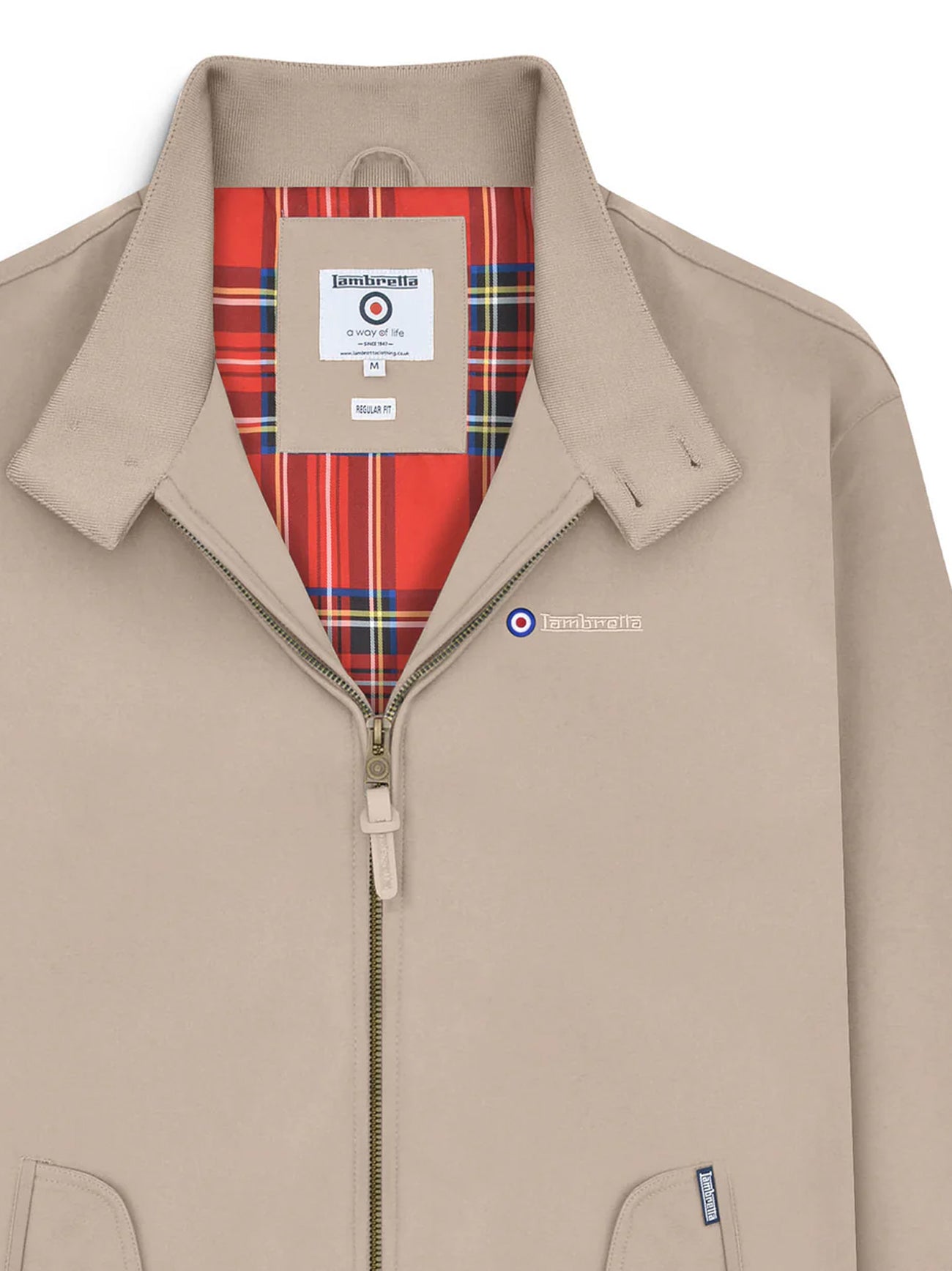 Mens Stone Shower Resistant Harrington Jacket