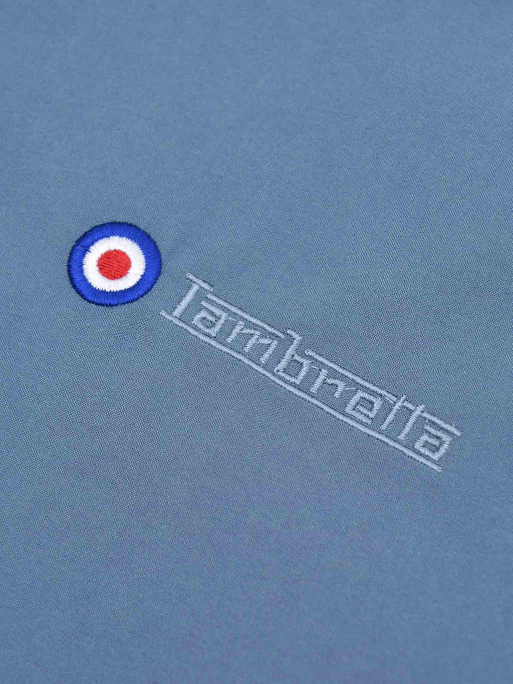 Mens Mid Blue Shower Resistant Harrington Jacket