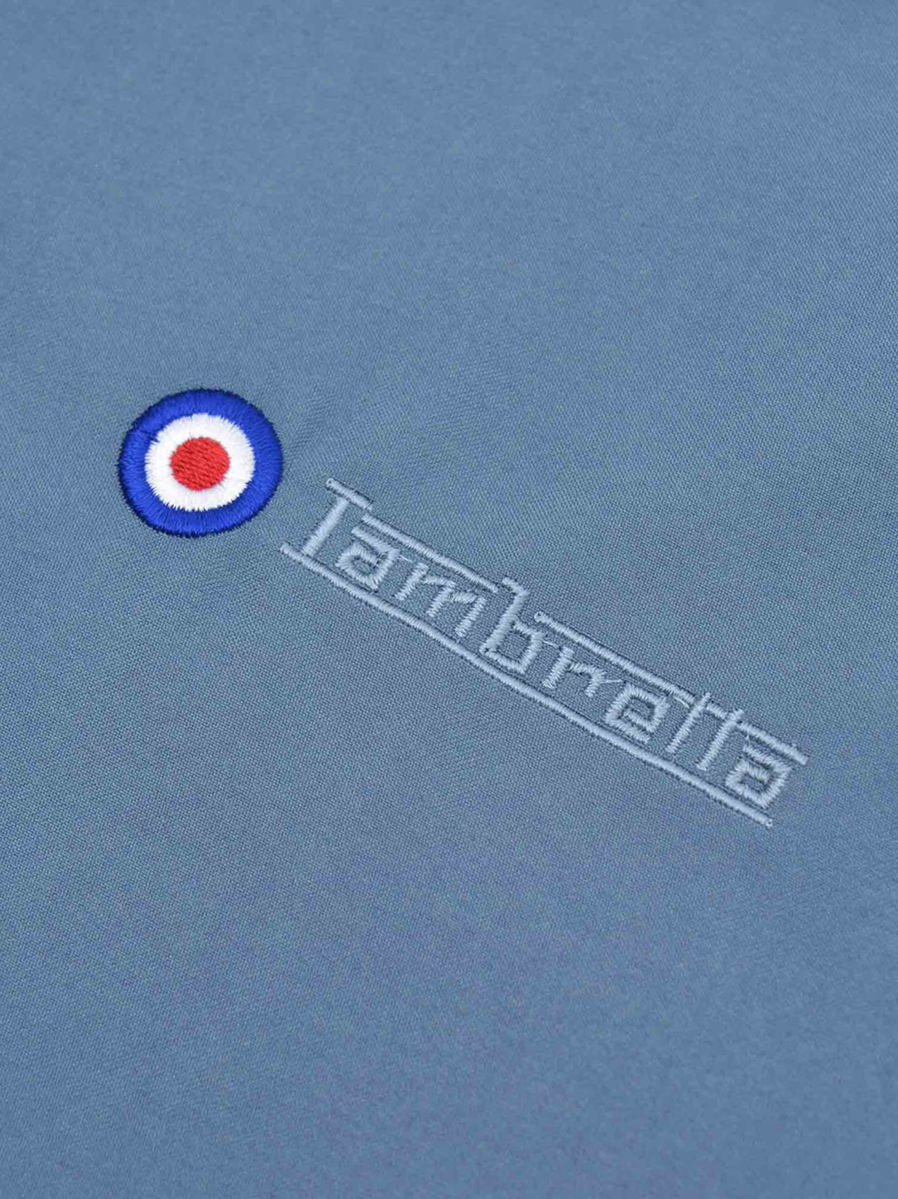 Mens Mid Blue Shower Resistant Harrington Jacket