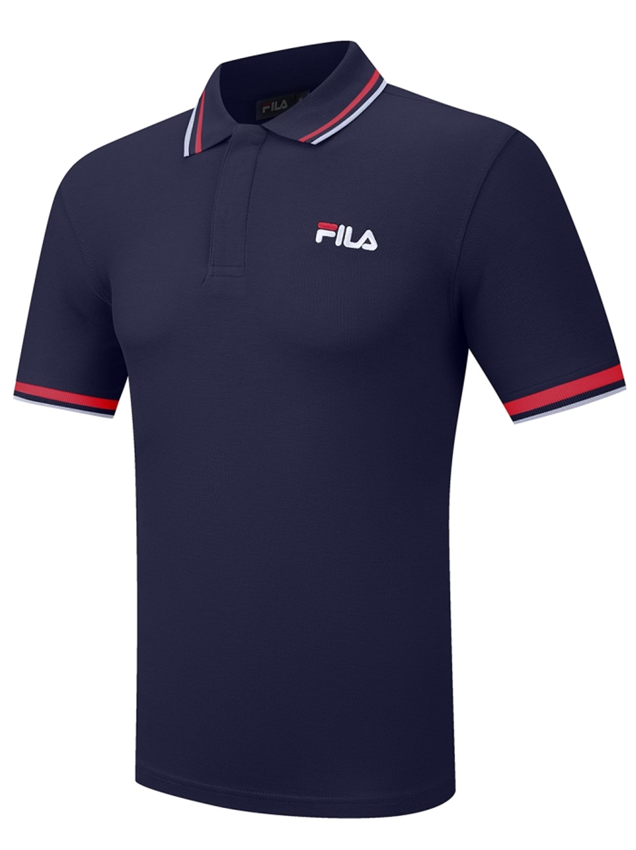 Mens Navy Bowey Graphic Polo Shirt