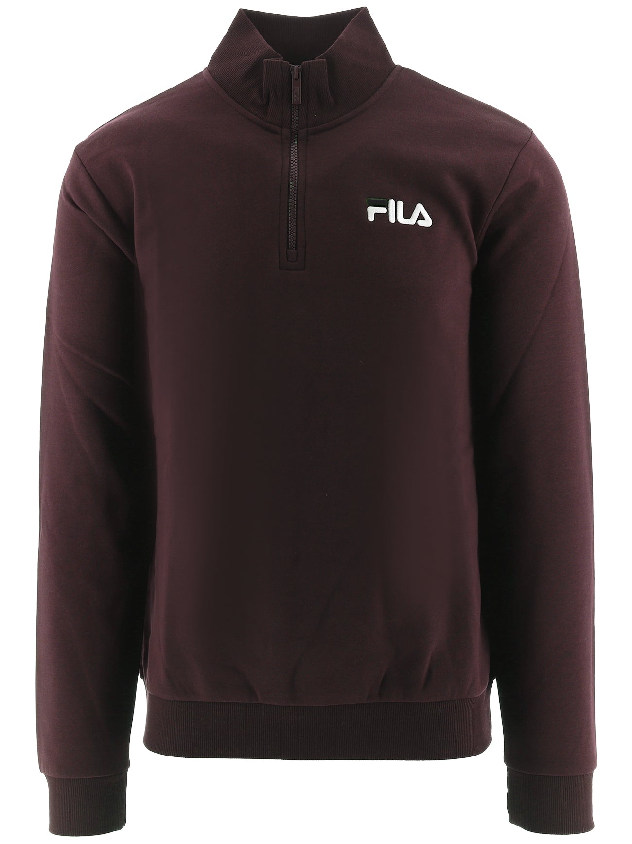 Mens Tawny Port Adam Quarter Zip Sweatshirt