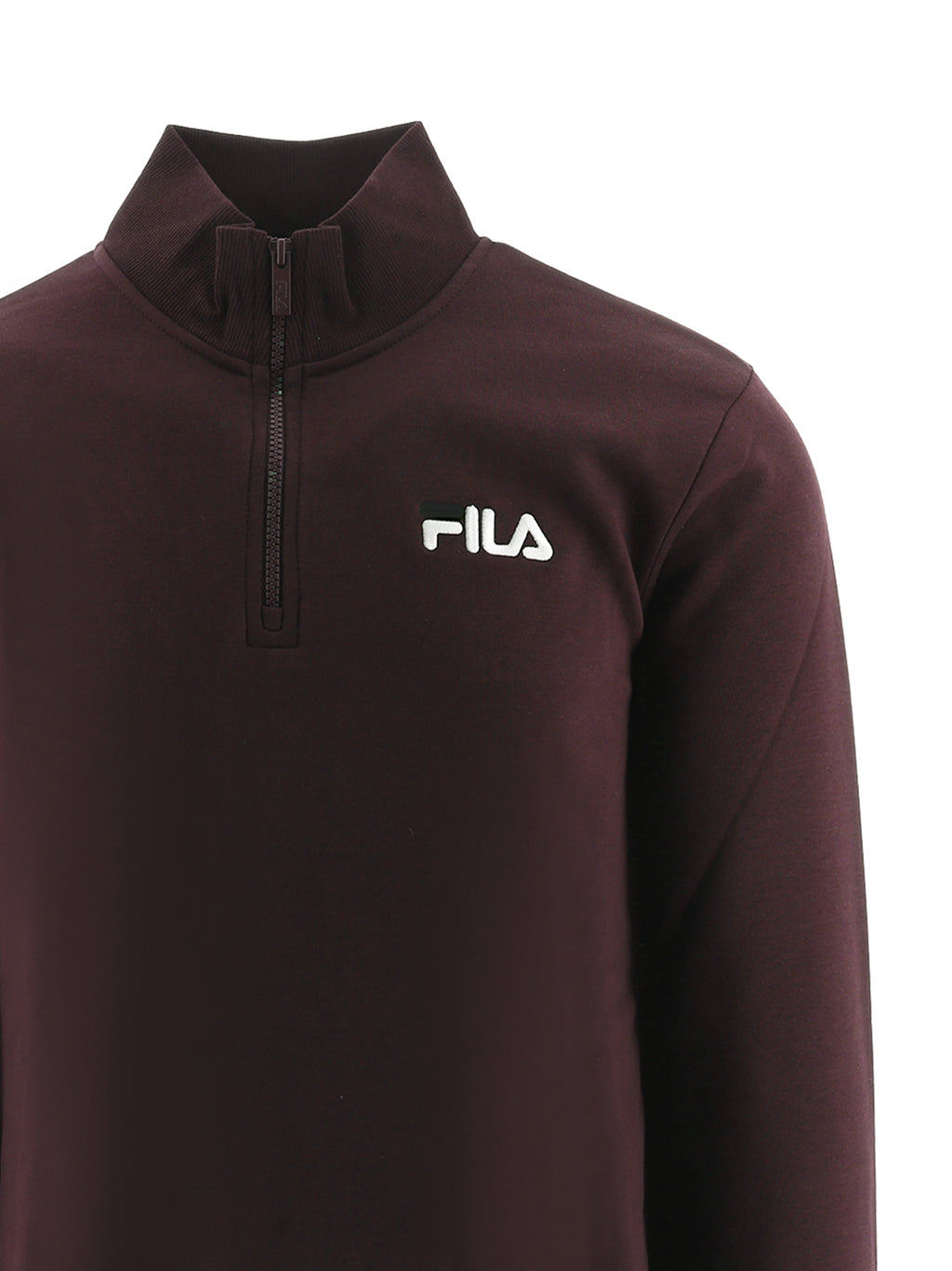 Mens Tawny Port Adam Quarter Zip Sweatshirt