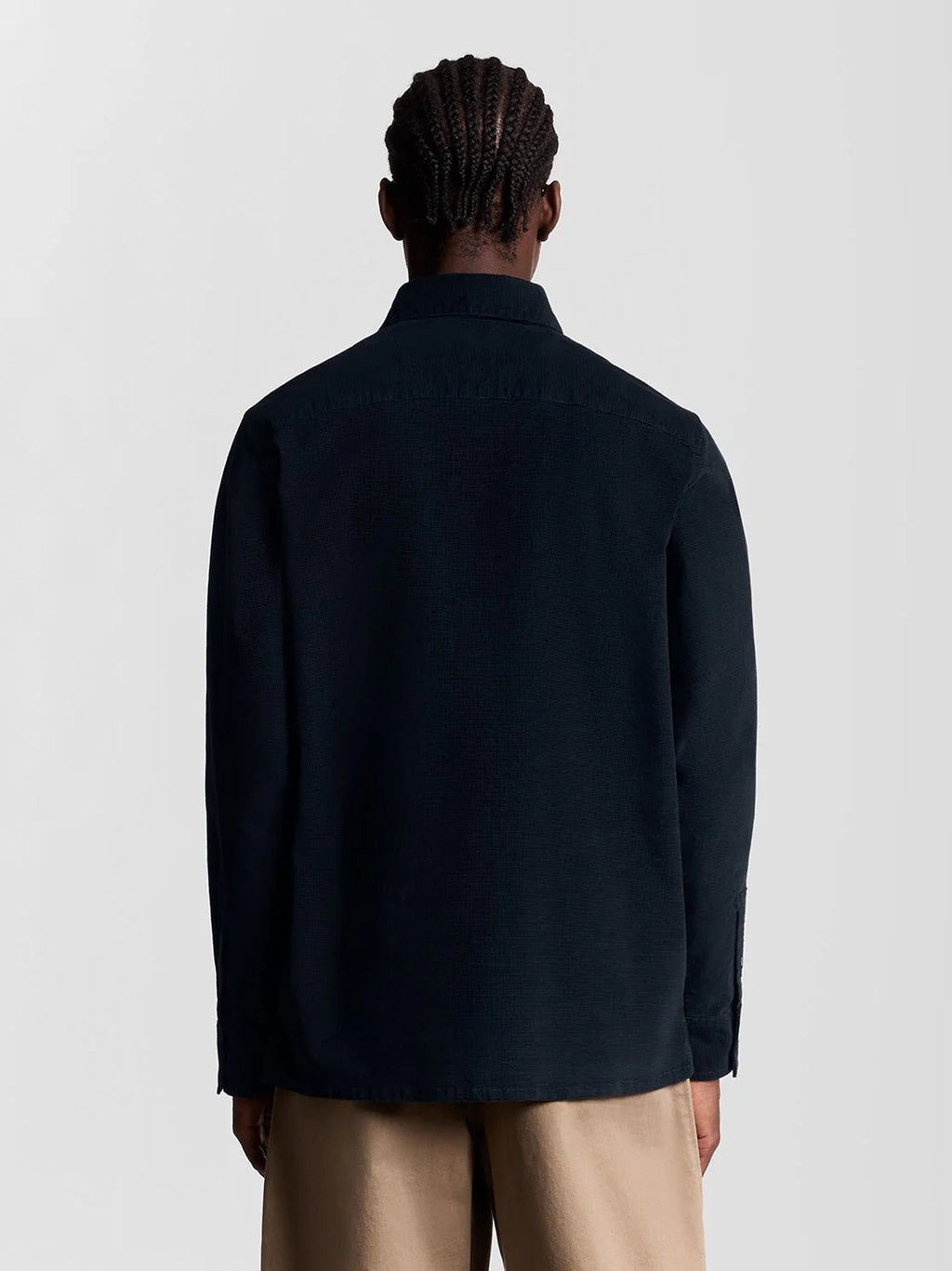 Mens Dark Navy Corduroy Shirt